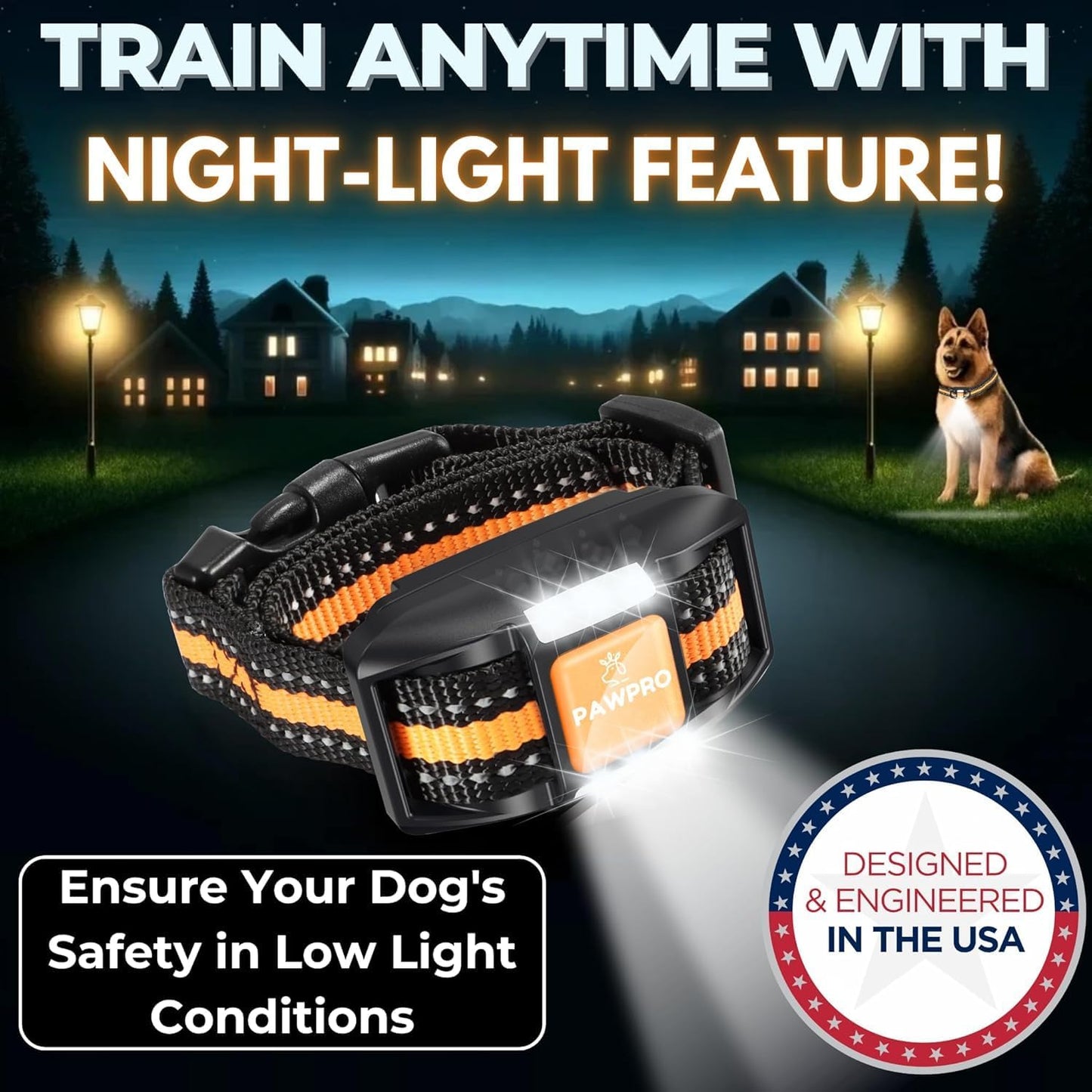 Collar de choque para perros con control remoto, alcance inigualabl...