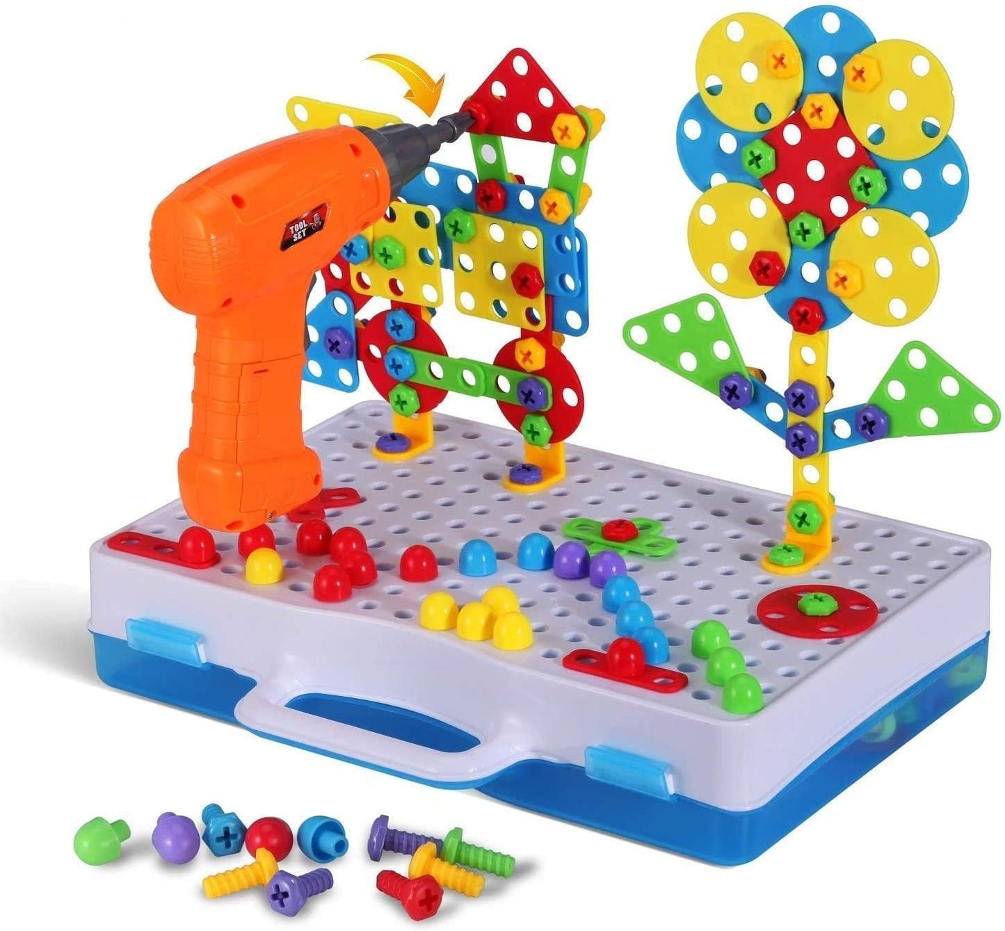 Parhlen Juguetes educativos, bloques de construcción, 244 piezas, d...