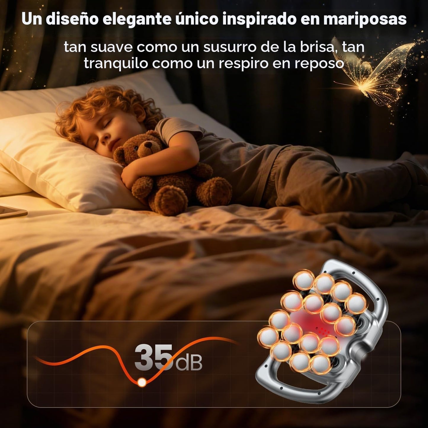 AKALOL Pistola de masaje de cabeza de 24 y 16 tejidos profundos, ma...