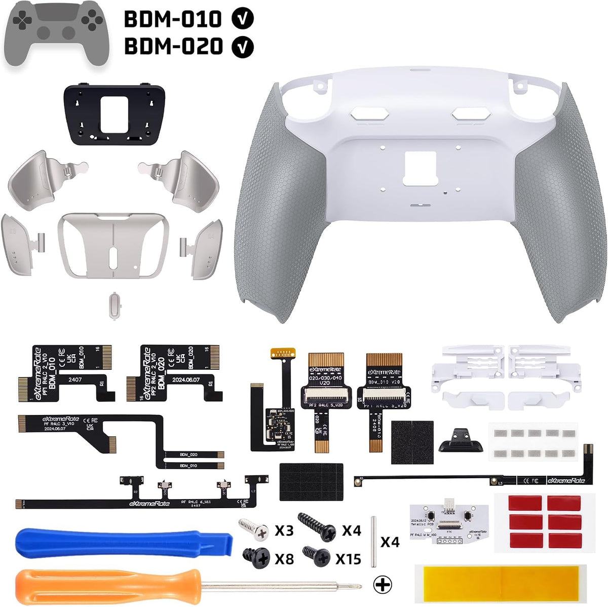 eXtremeRate RISE4 Plus MAX RMB - Kit de paletas traseras con parada...