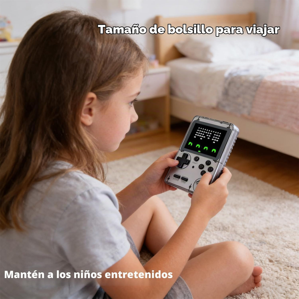 Consola de juegos portátil para niños precargada 400 juegos clásico...