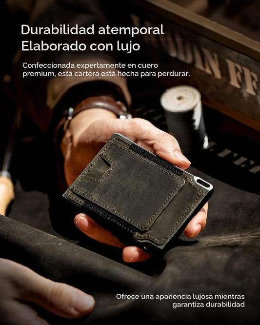 LORZOR Cartera táctica delgada, cartera minimalista para hombres, c...