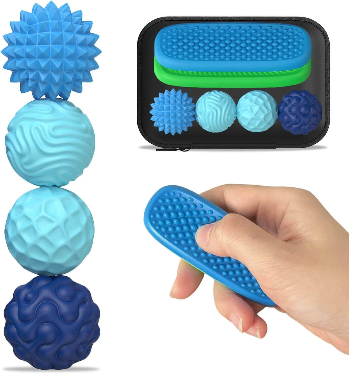 Juguetes Fidget para Adultos Bolas Magnéticas de Silicona y Piedras...