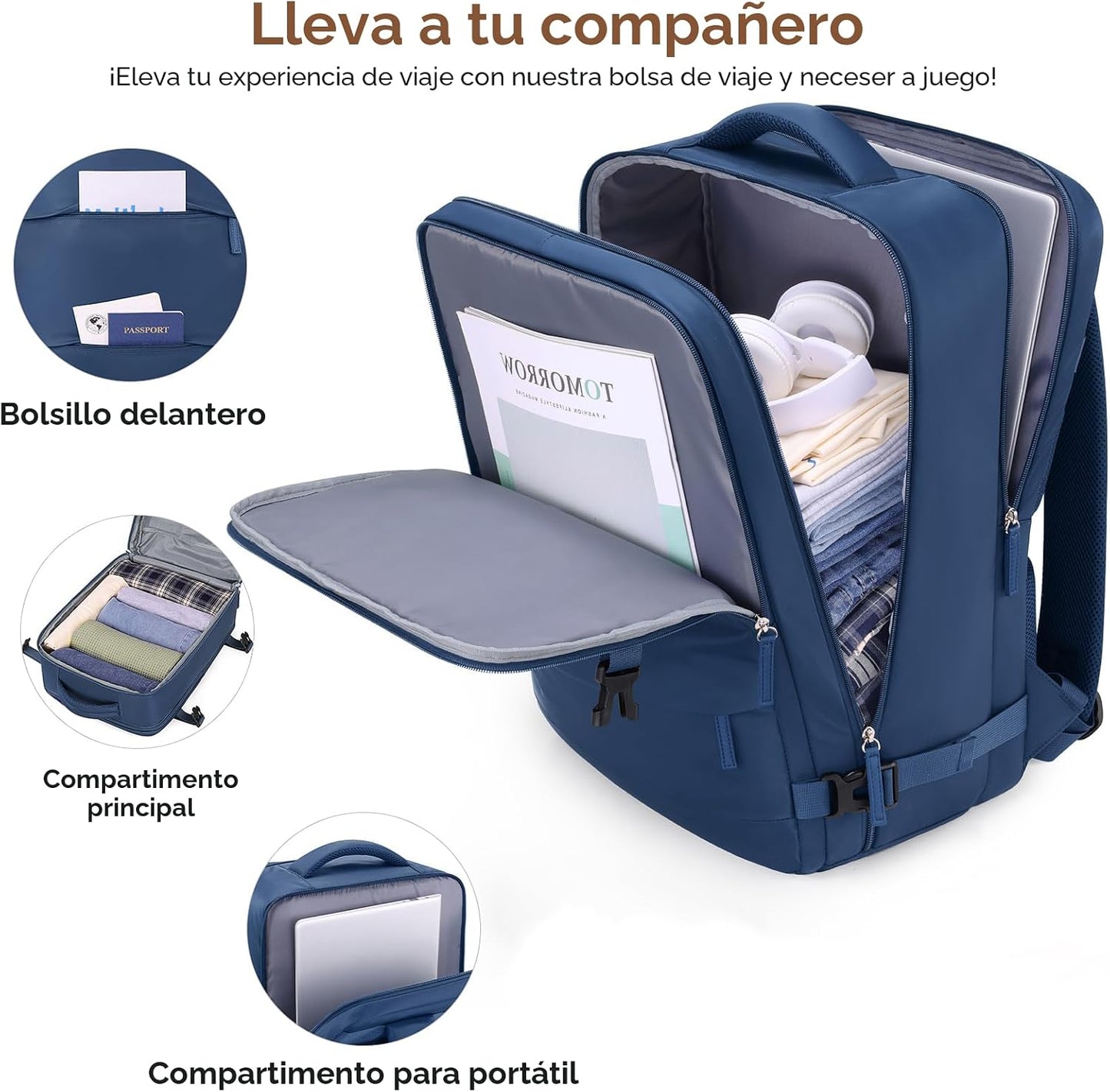 Juego de maletas UKEIN con mochila, equipaje de mano de policarbona...