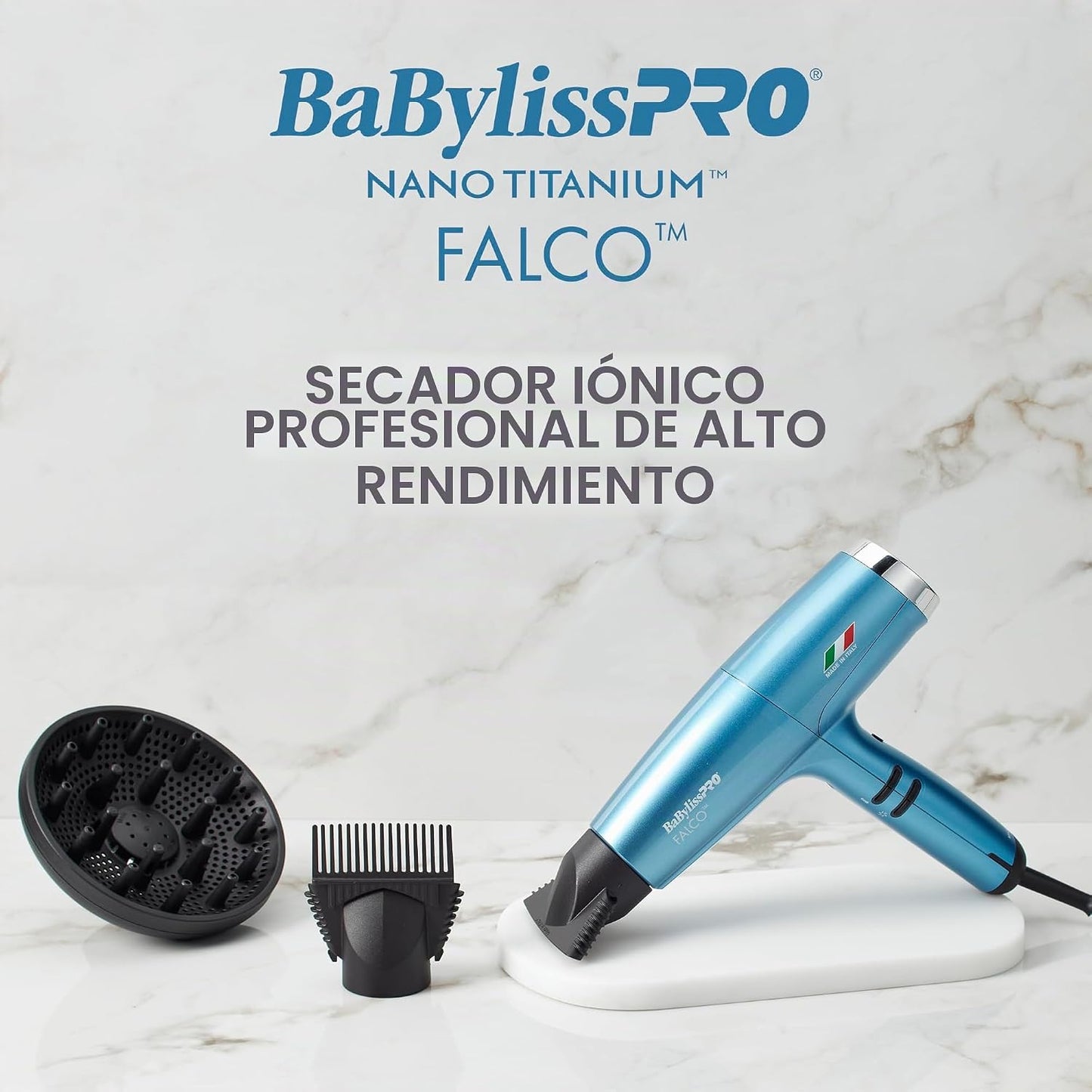 Secador de pelo Falco profesional italiano de alta velocidad BaByli...