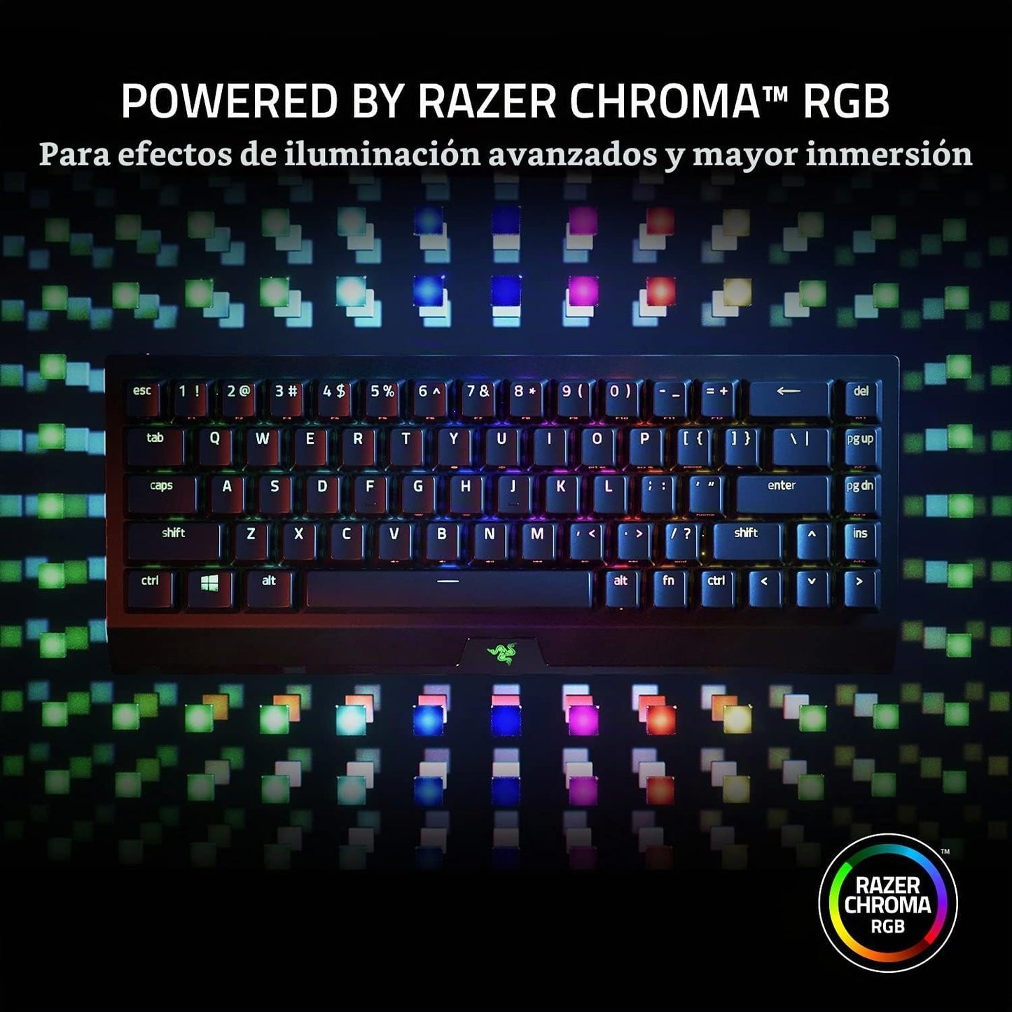 Teclado mecánico Razer BlackWidow V3 Mini HyperSpeed 65% inalámbric...
