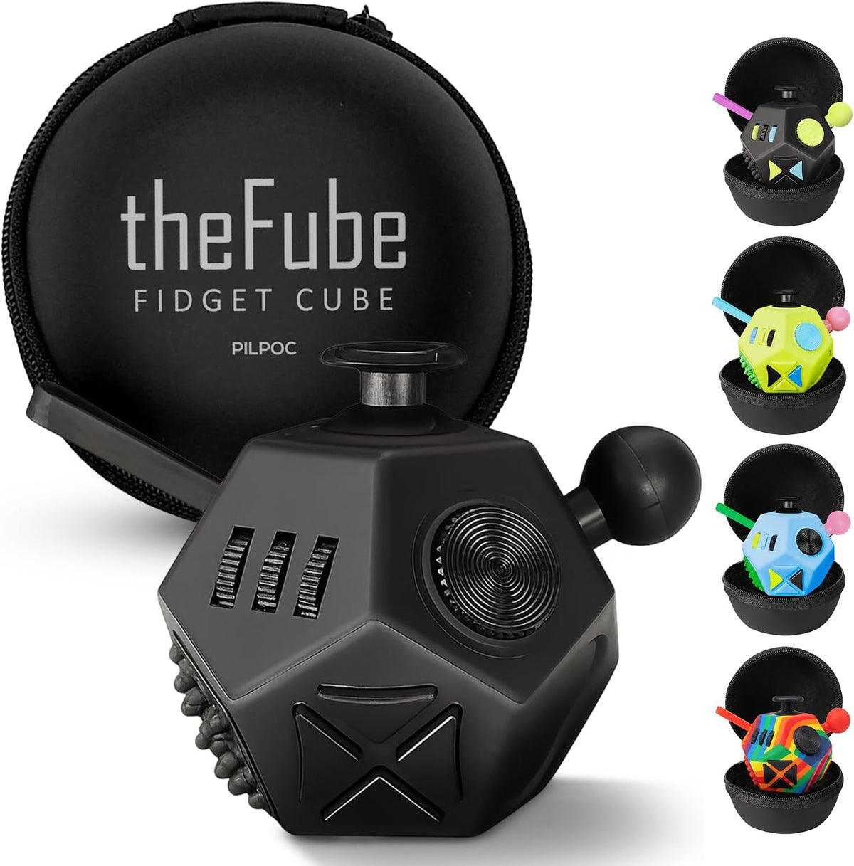 PILPOC theFube Cubo Fidget con 12 lados - Juguetes prácticos para l...