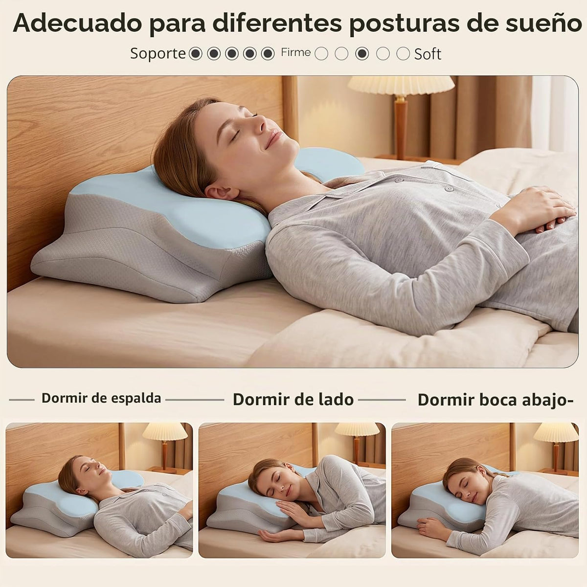 Ylekto Almohada cervical para el cuello para aliviar el dolor, almo...
