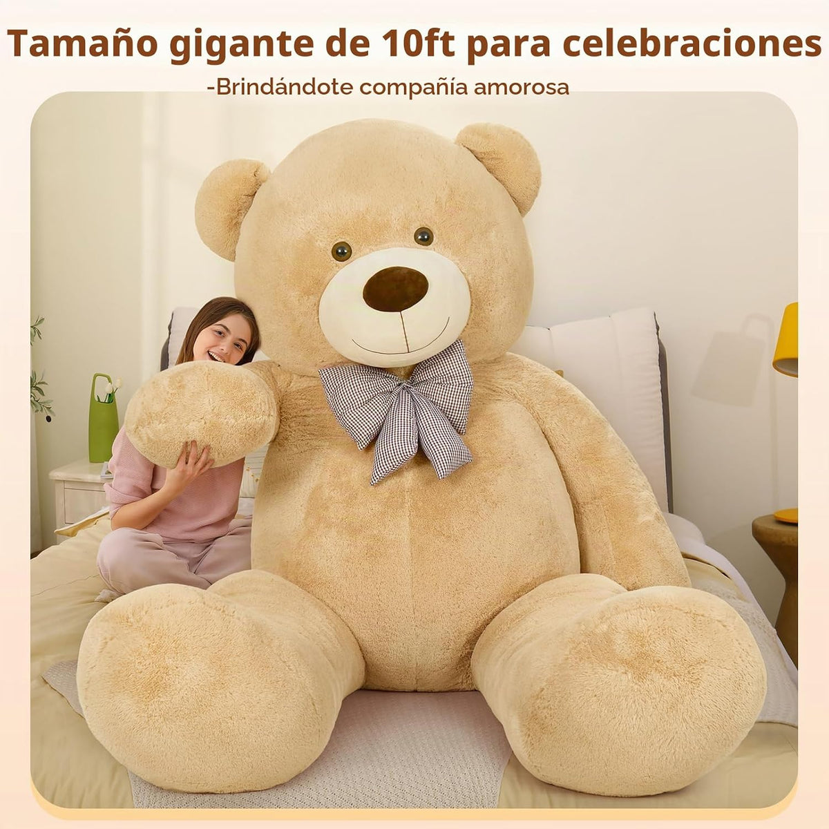 MaoGoLan Oso de peluche gigante de 10 pies, enorme oso de peluche d...