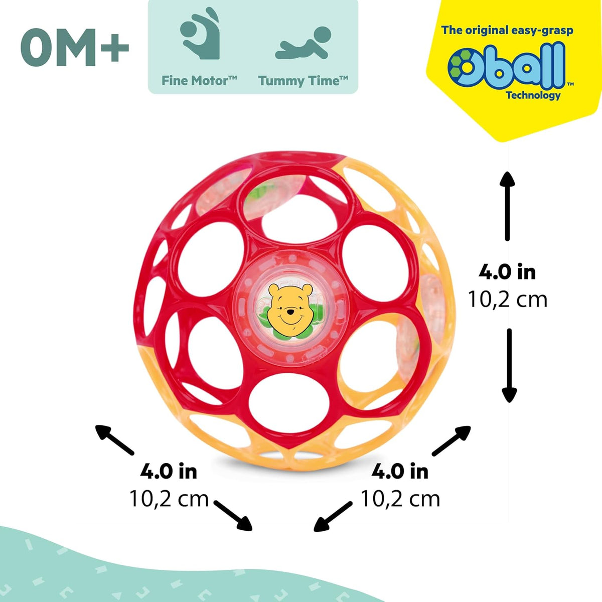 Bright Starts, sonajero de óball de Winnie the Pooh de Disney, jugu...