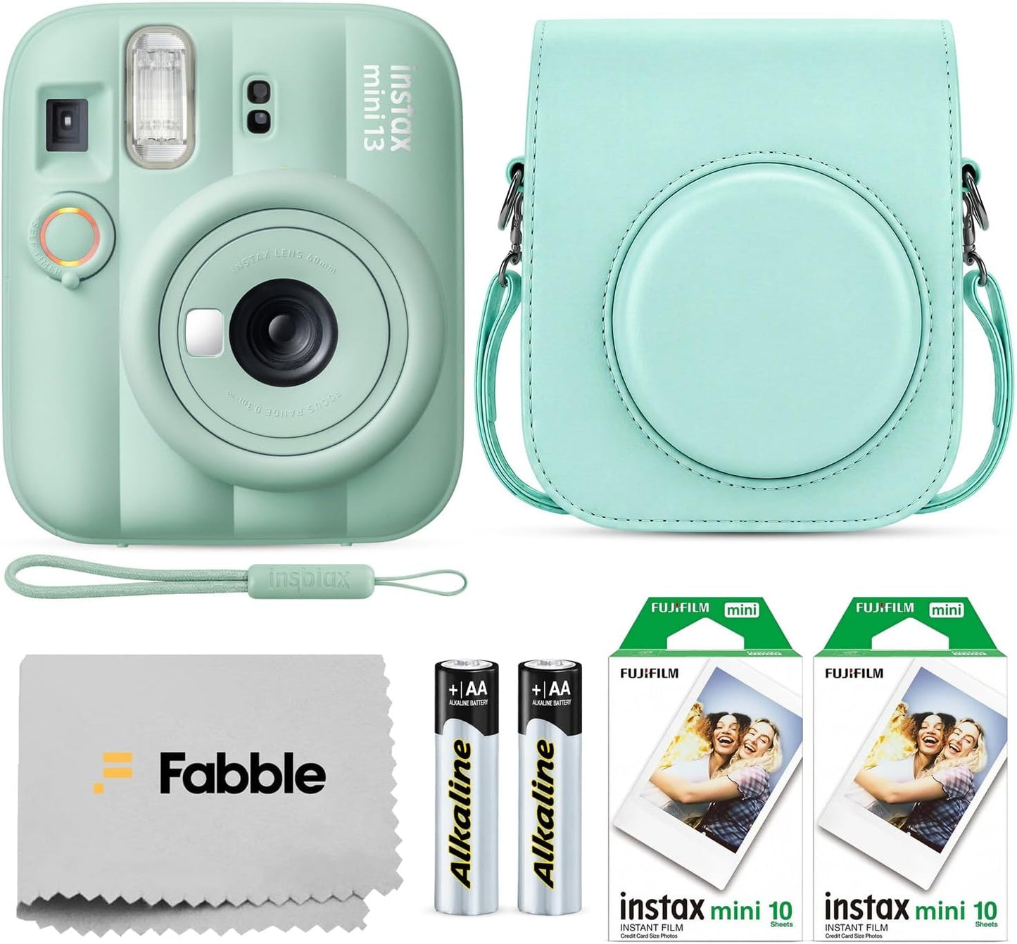 FUJIFILM INSTAX MINI 13 - Cámara de película instantánea color verd...