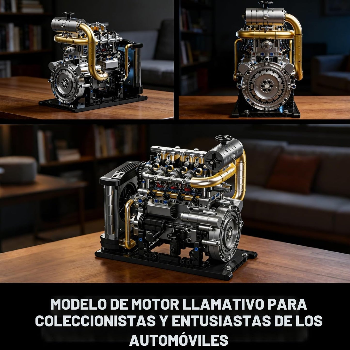 BseSparklion Kit de modelo de motor diésel que funciona para adulto...