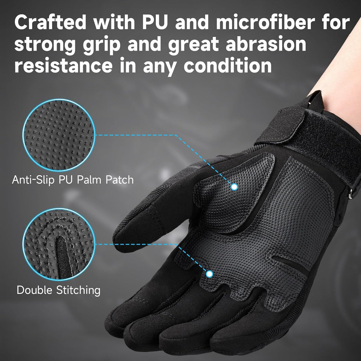 Cierto - Guantes de motocicleta, protector de nudillos duros para p...
