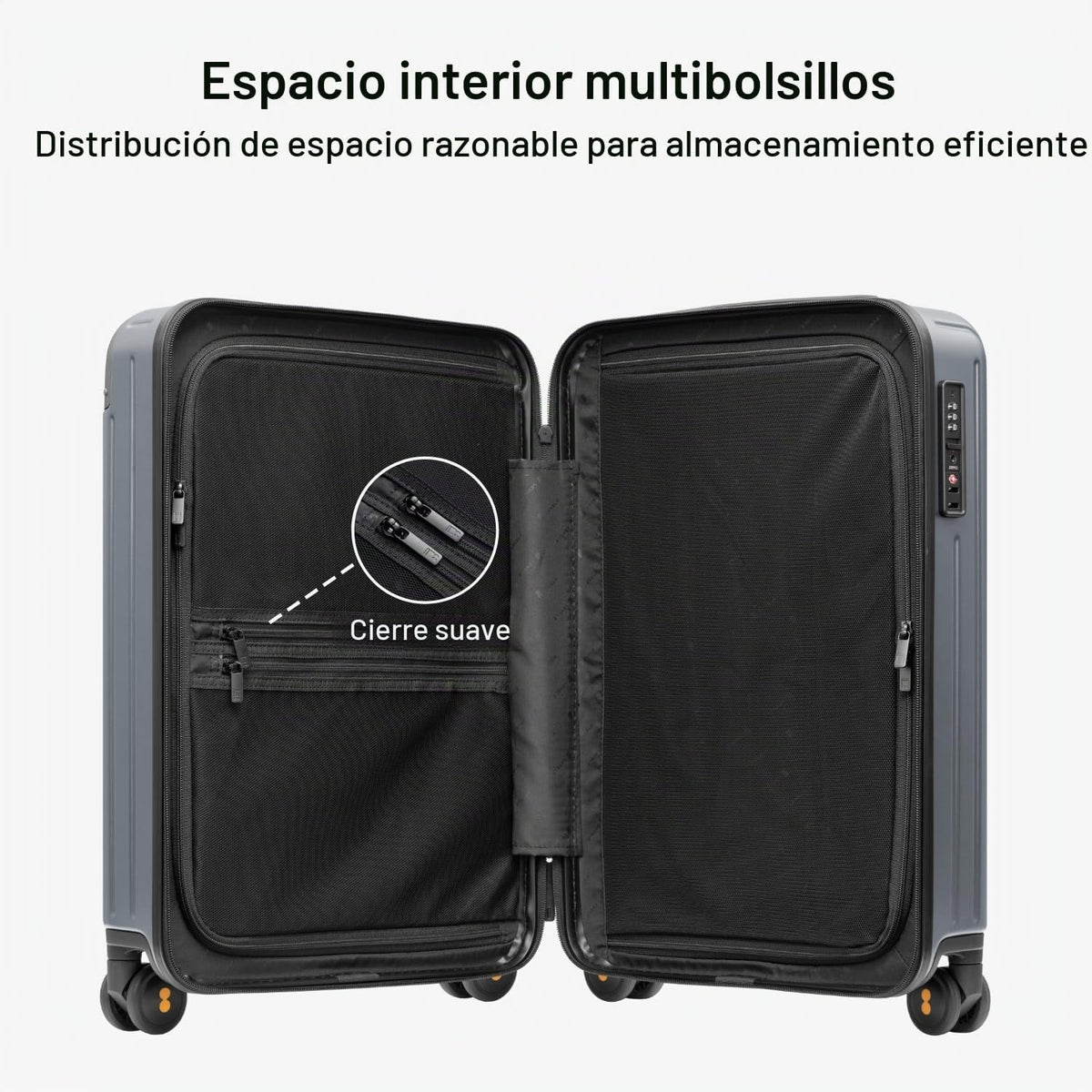 LEVEL8 Maletas rígidas expandibles para PC, equipaje de 20 pulgadas...