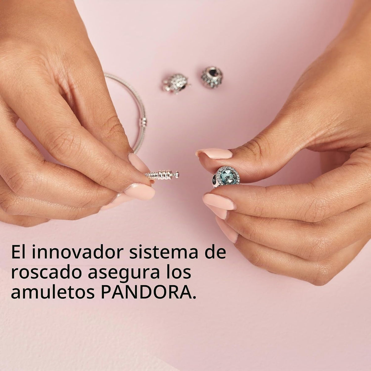Pulsera de cadena de serpiente con cierre de corazón brillante de P...