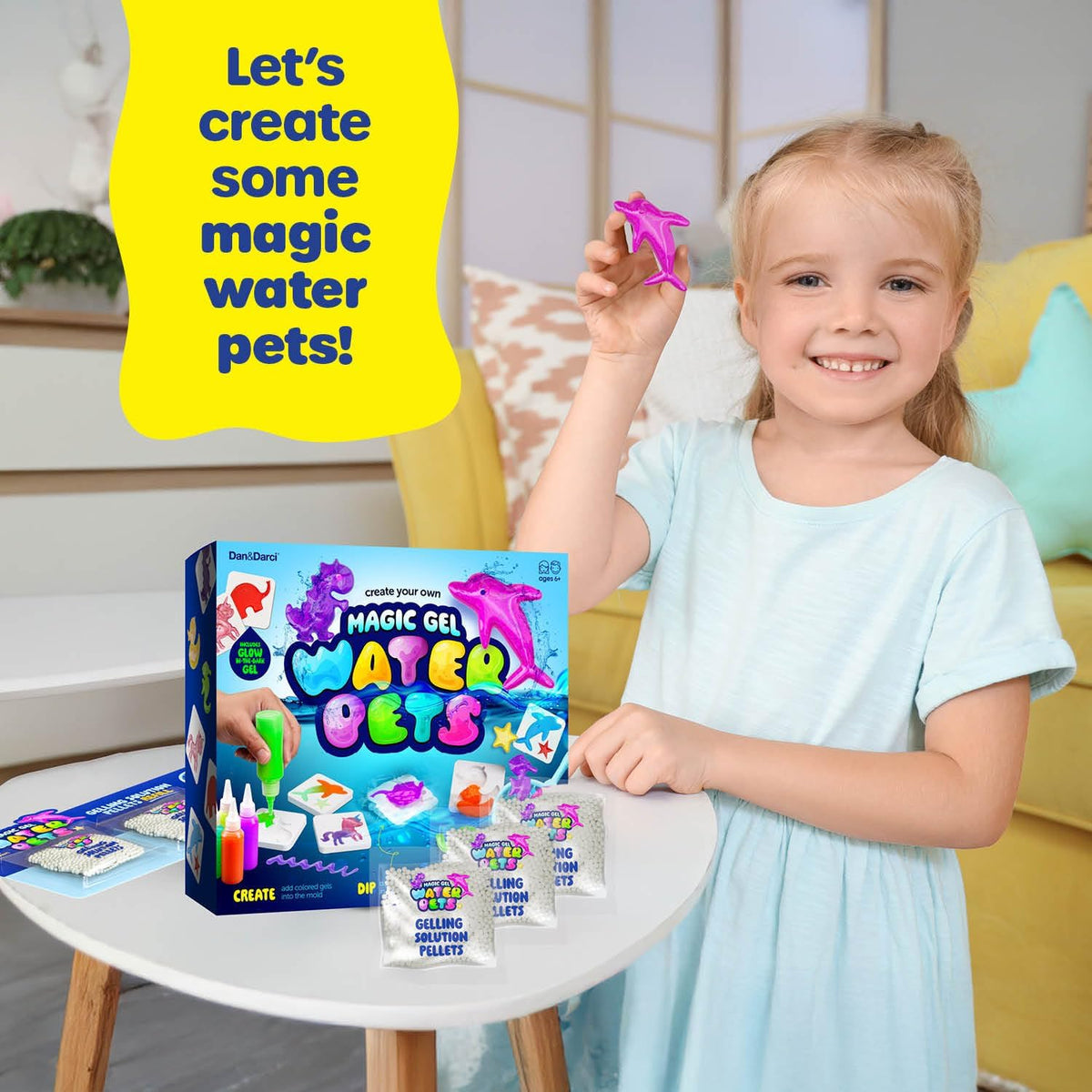 Recambio de solución para mascotas de gel mágico, paquete de 3, kit...