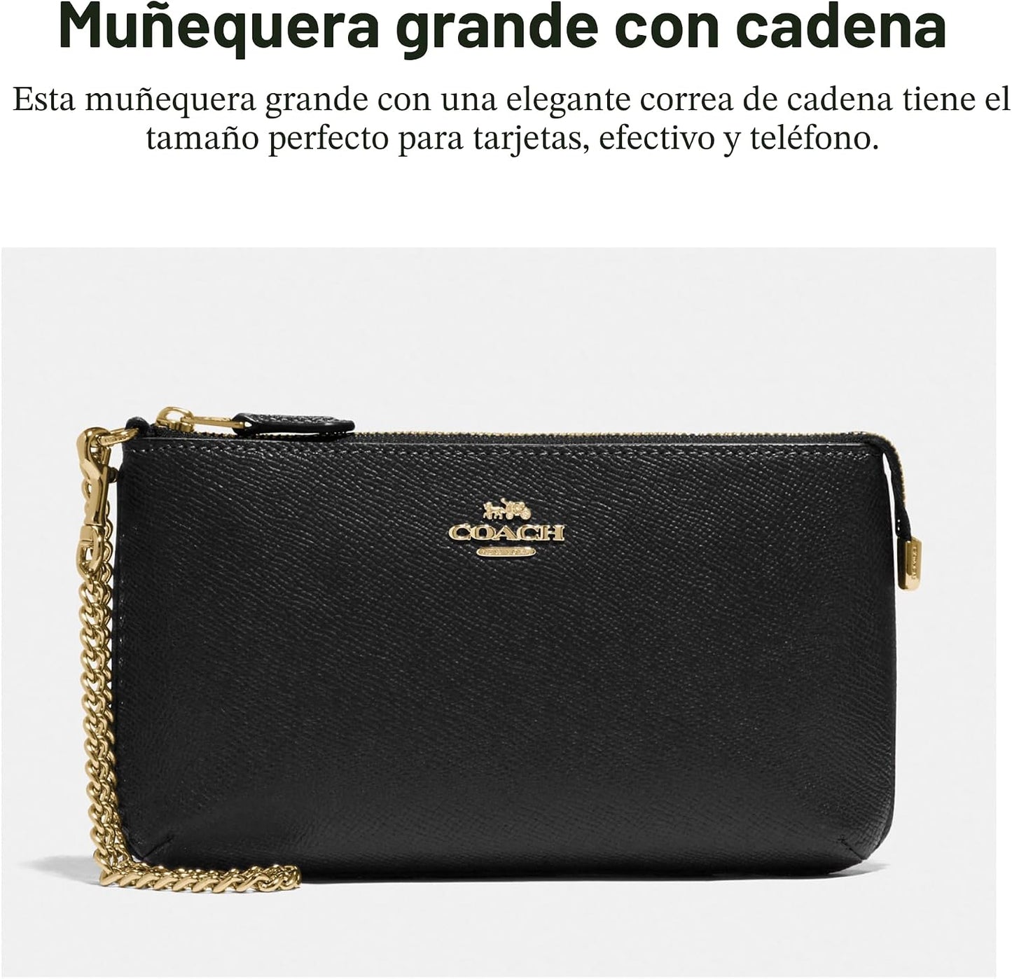 Coach Cartera Grande para Mujer con Cadena W