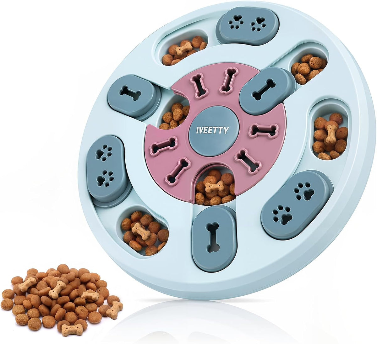 IVEETTY Juguete rompecabezas para perros, juguetes interactivos par...