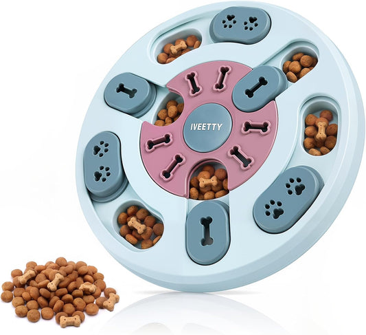 IVEETTY Juguete rompecabezas para perros, juguetes interactivos par...