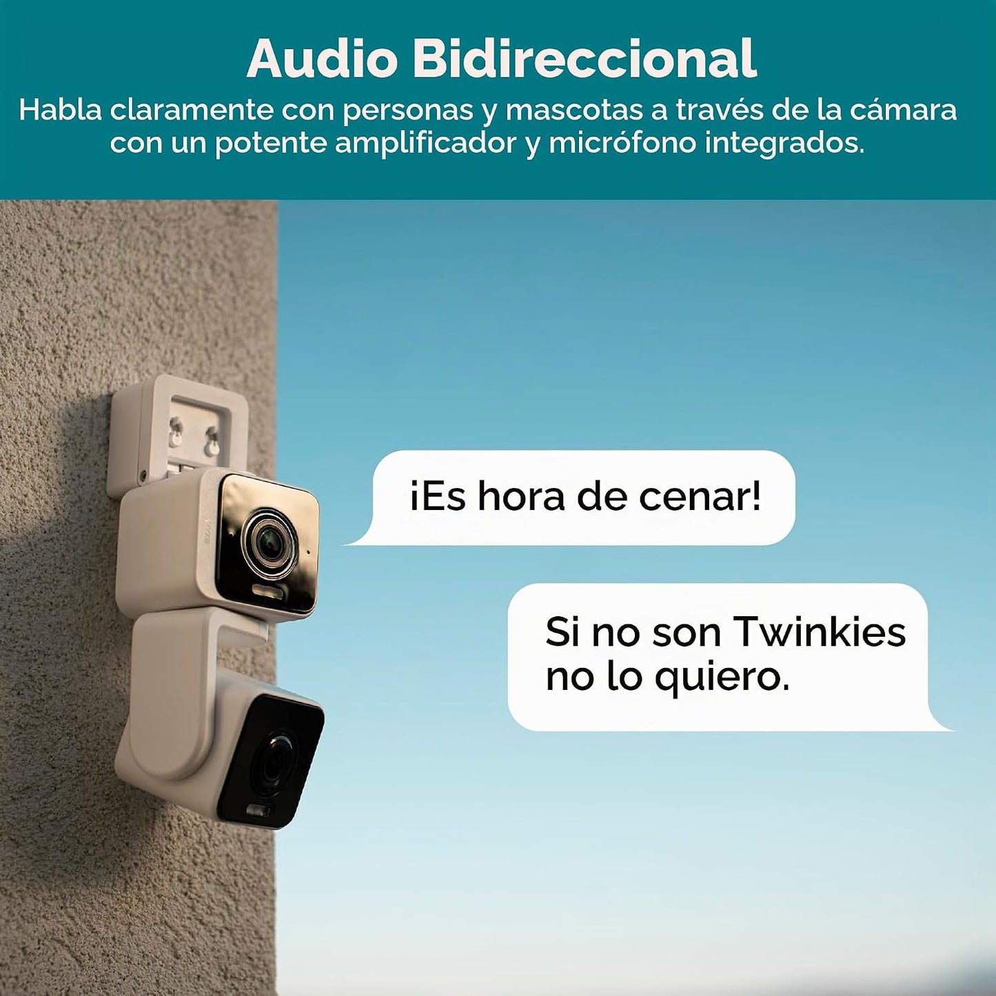 WYZE Duo Cam Pan, paquete de 2 unidades, para interiores y exterior...