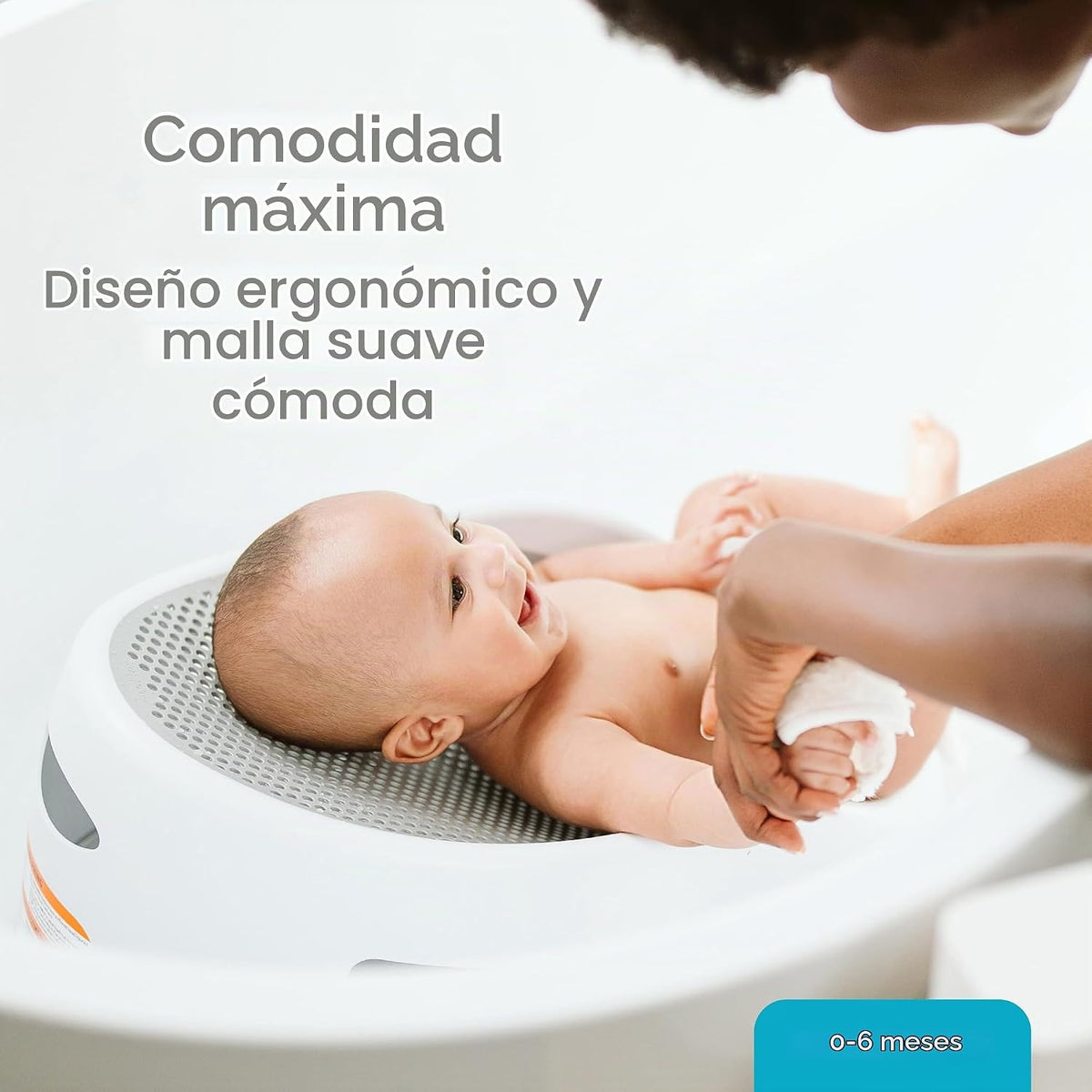 Angelcare Soft-Touch - Soporte de baño para bebé, color gris | El s...