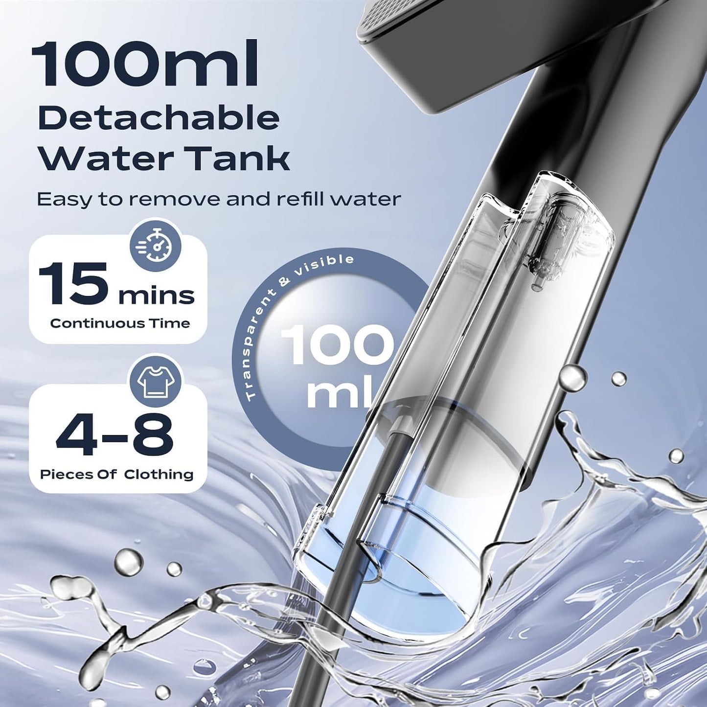 REXYHOME Vaporizador de viaje para ropa: Potente vaporizador y plan...