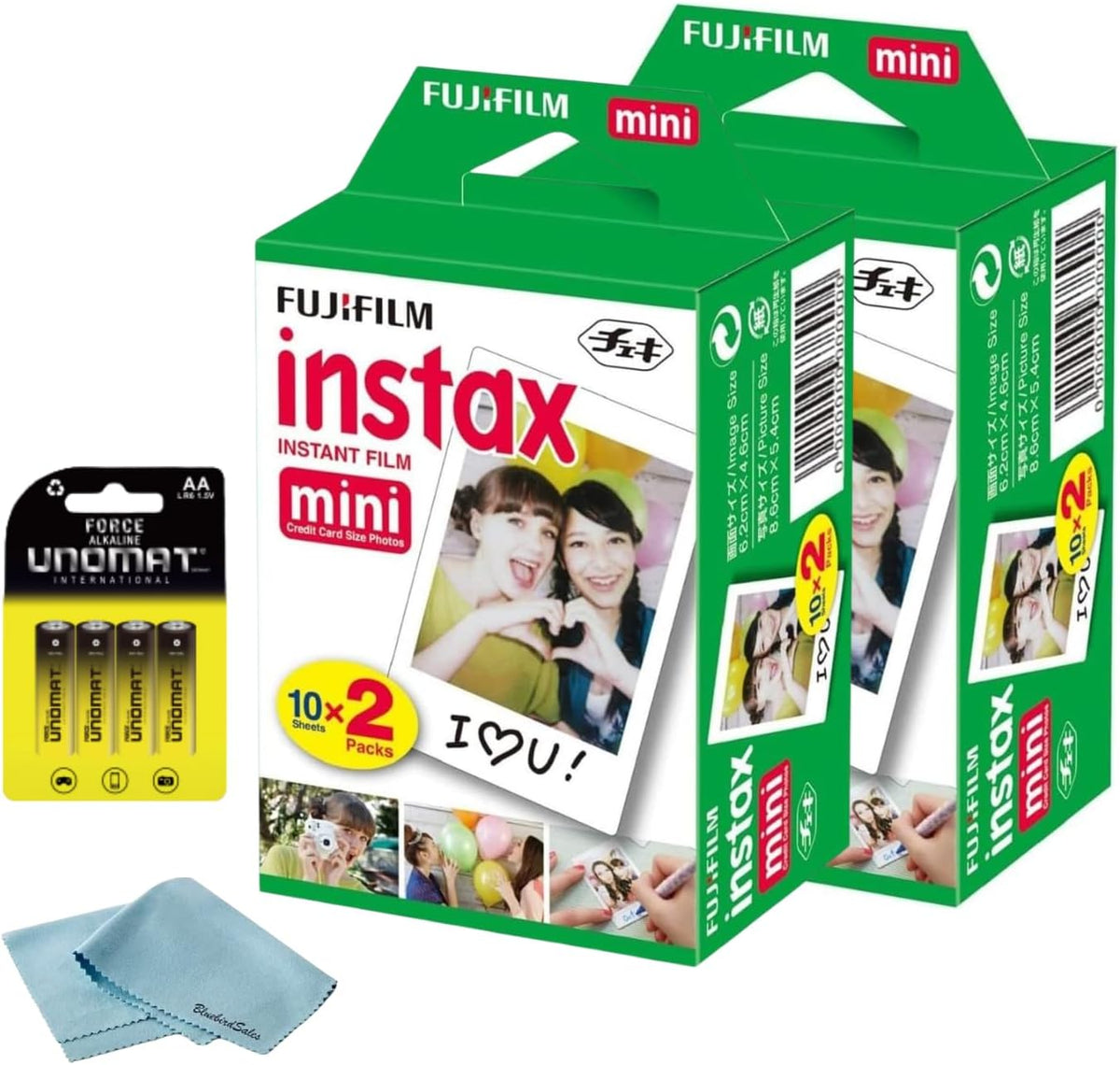 Fujifilm Película instantánea Instax Mini, 40 disparos (10 hojas x...