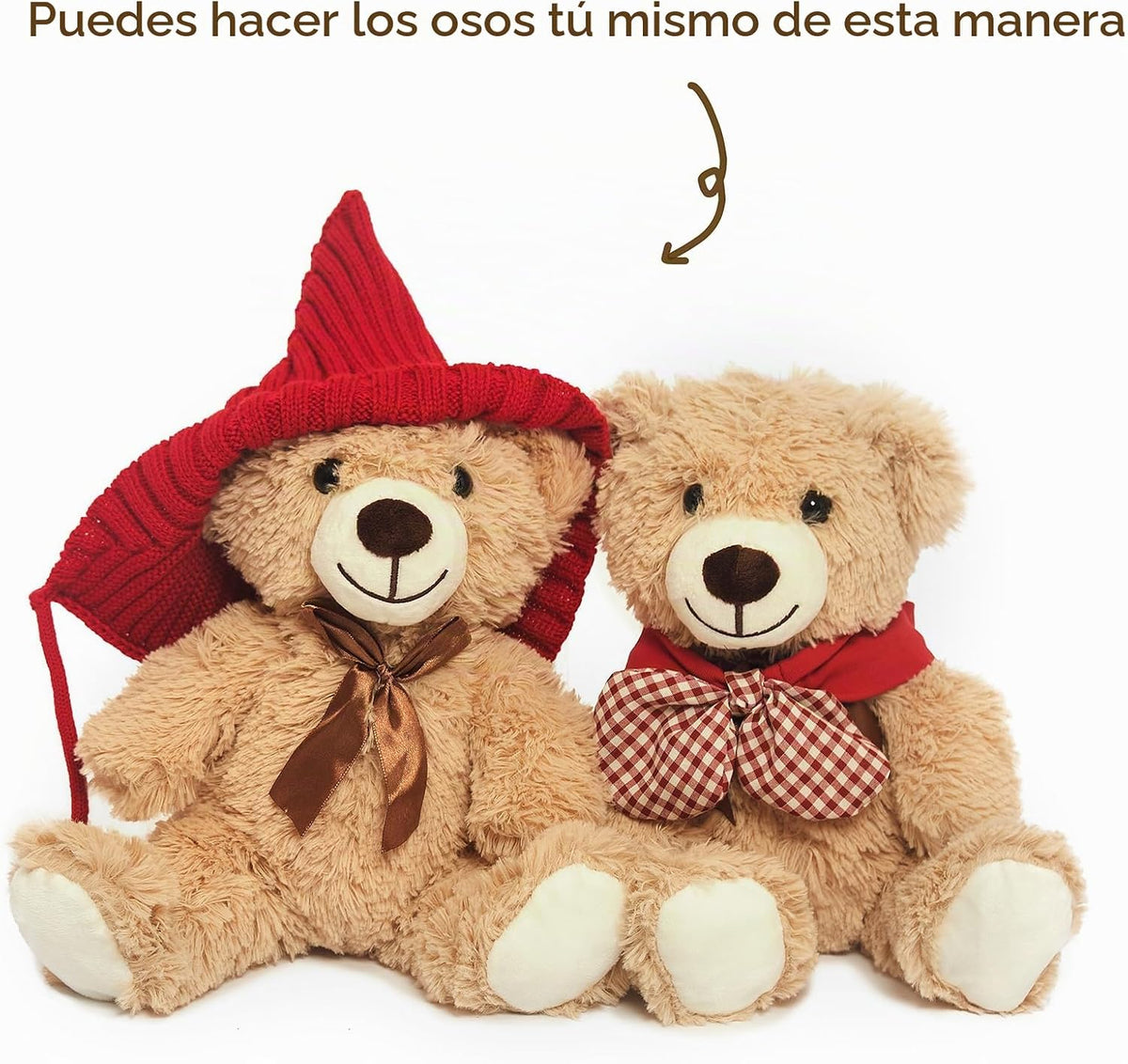 Quaakssi Ositos de peluche a granel, 12 paquetes de osos de peluche...