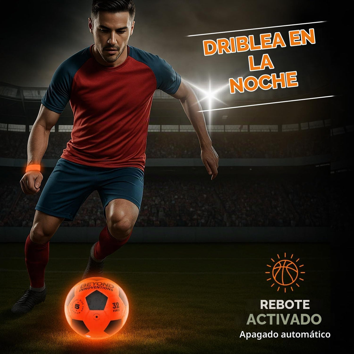 Balón de fútbol iluminado, regalos de fútbol para niños y niñas de...