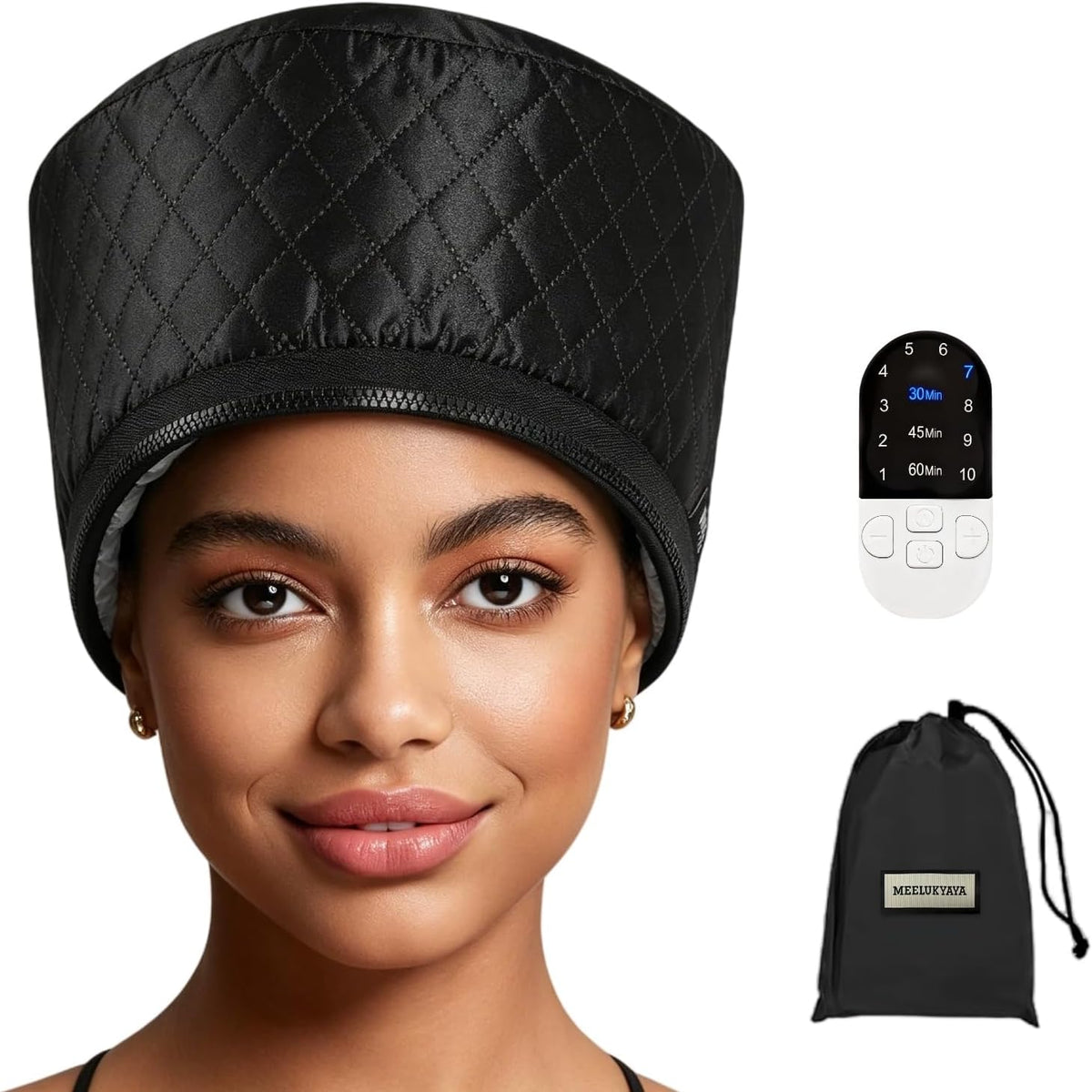 Gorro vaporizador para el cabello para acondicionamiento profundo,...