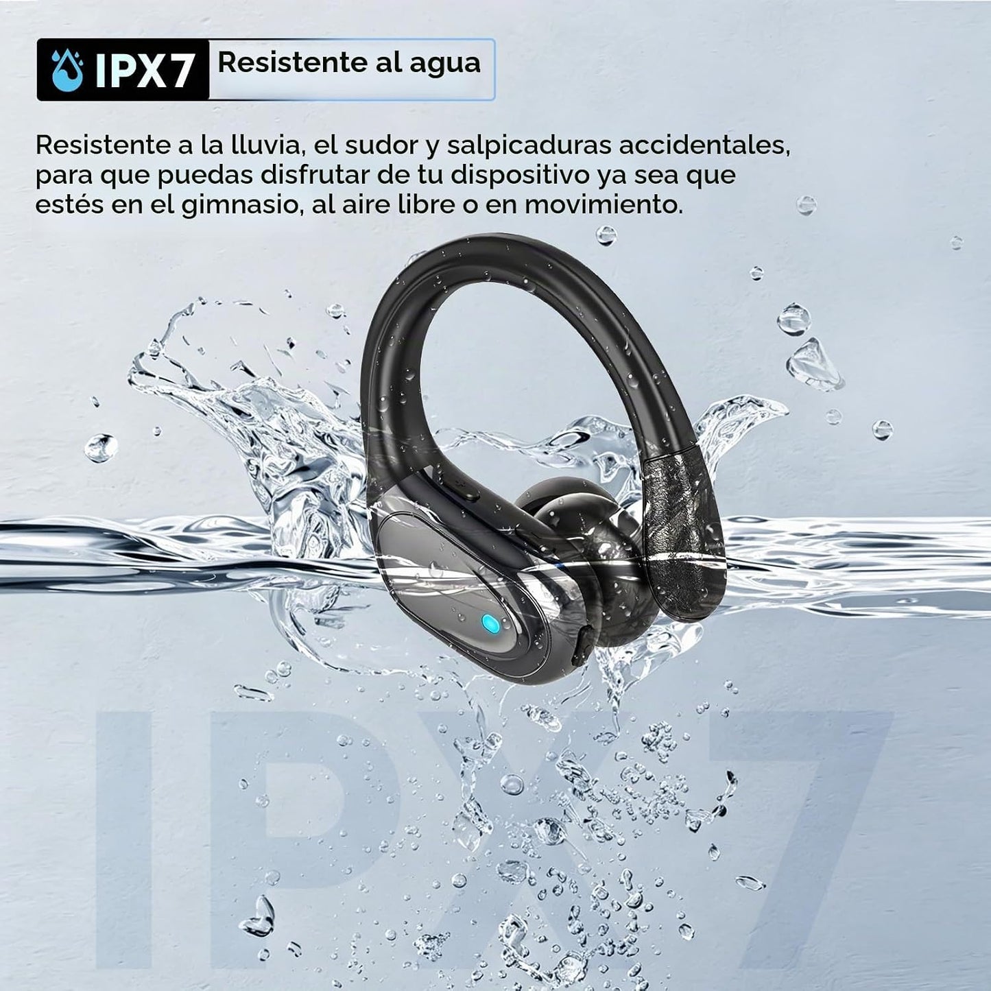 HAOYUYAN Auriculares inalámbricos, auriculares Bluetooth deportivos...