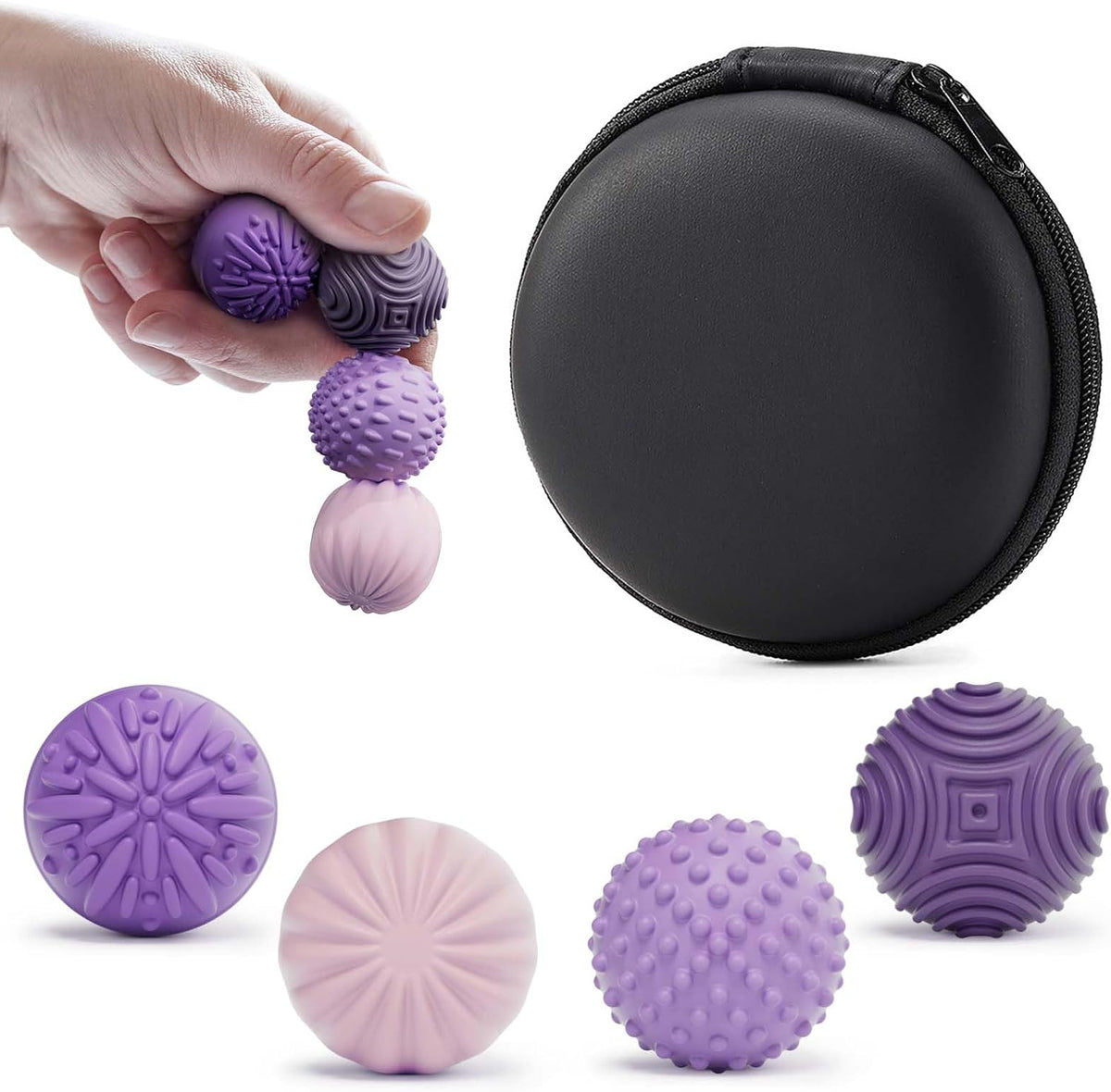 luckdoor Bolas Magnéticas de Silicona Juguetes Fidget para Adultos...