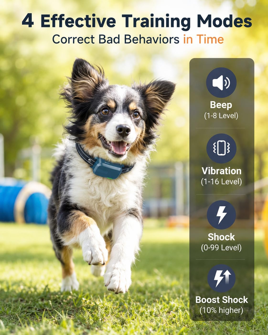 Collar de entrenamiento para perros para 2 perros con control remot...