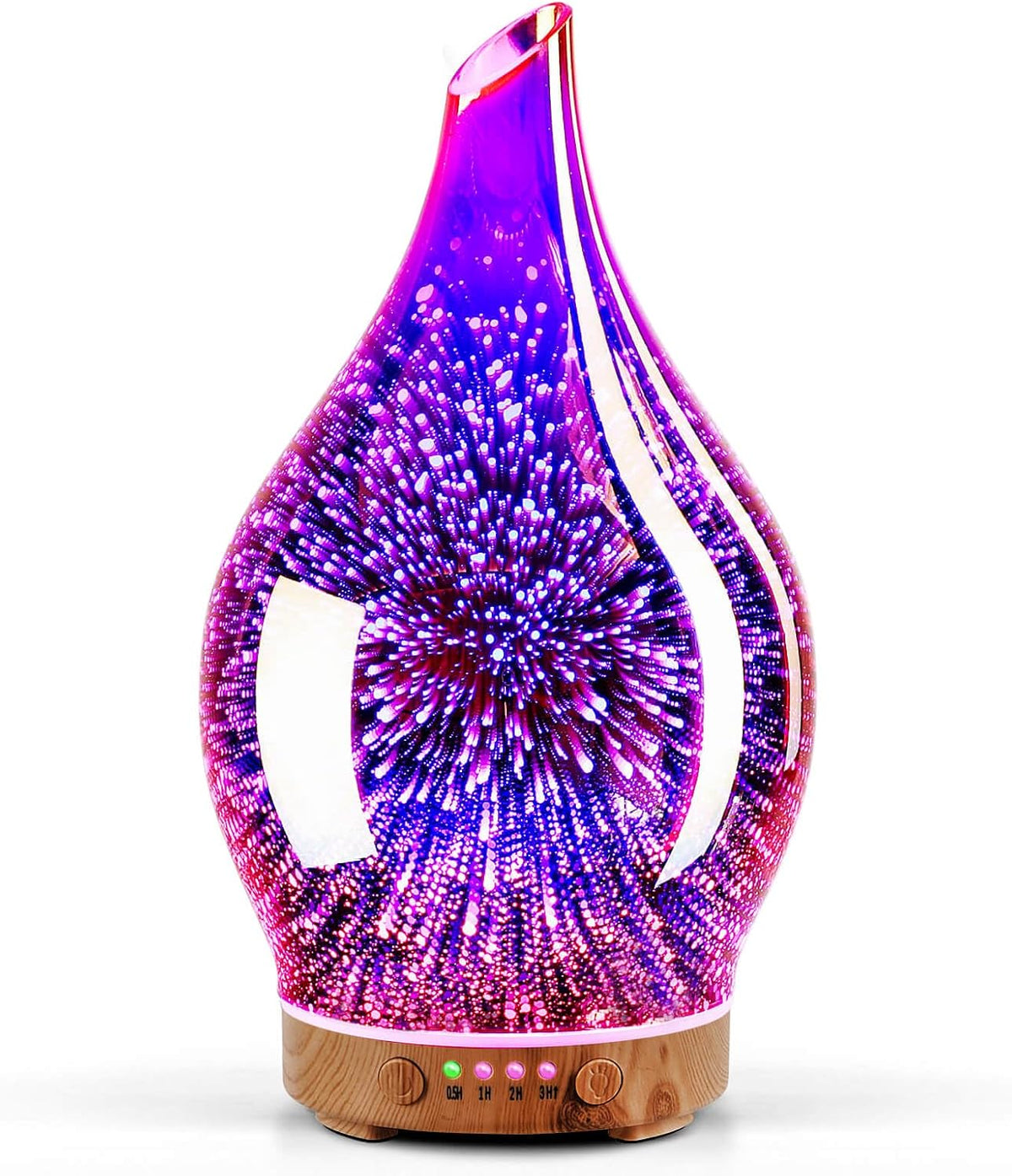 Porseme Difusor de aceite esencial 5.1 fl oz Difusor de cristal hec...