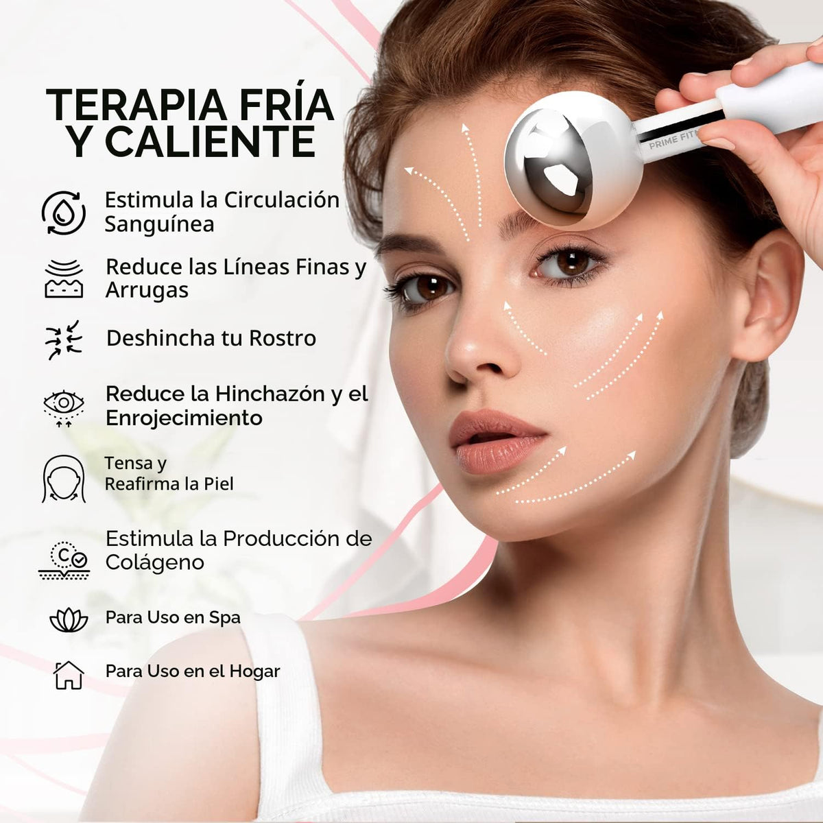 Globos de hielo para tratamientos faciales | Rodillo de enfriamient...