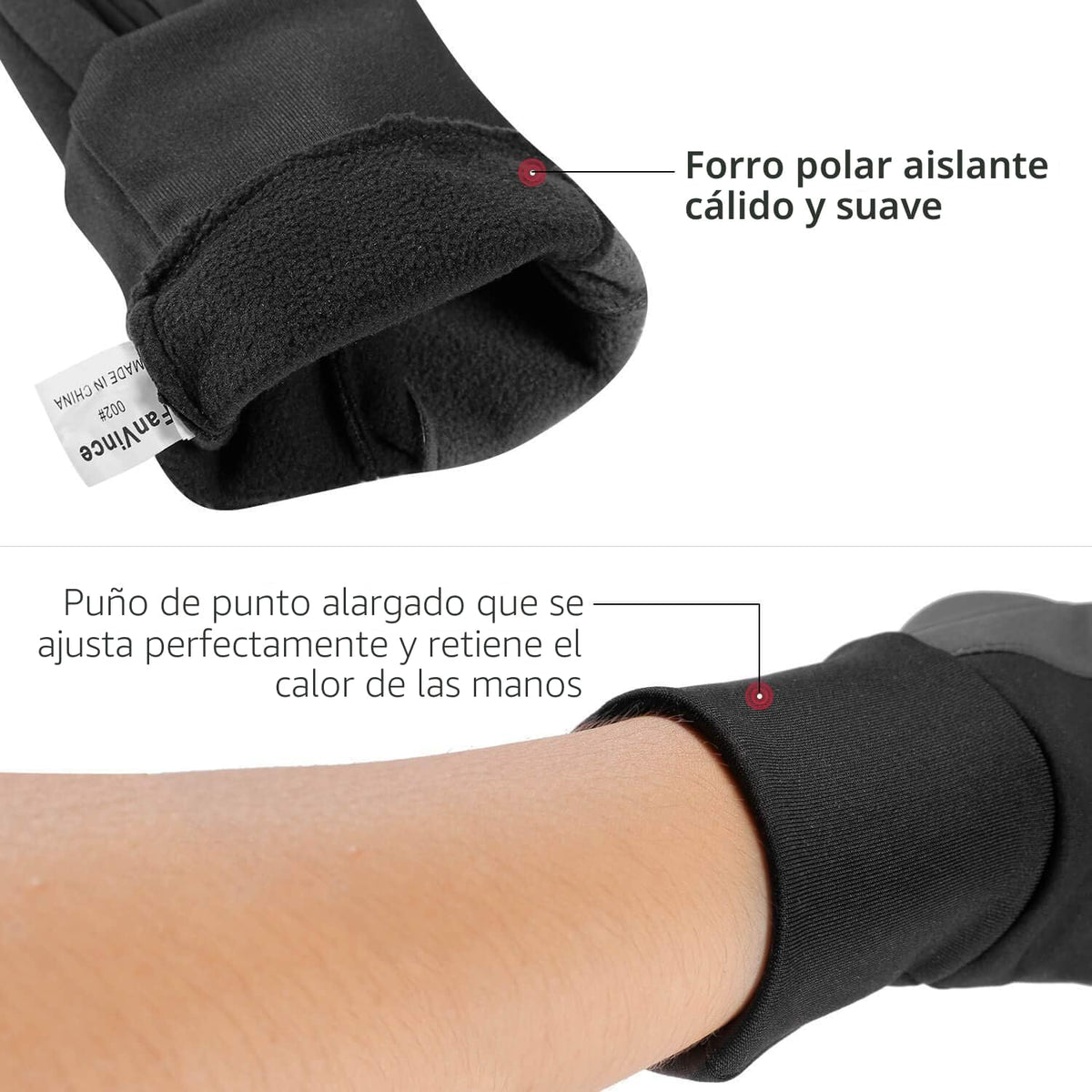 Guantes de invierno FanVince para pantalla táctil, resistentes al a...