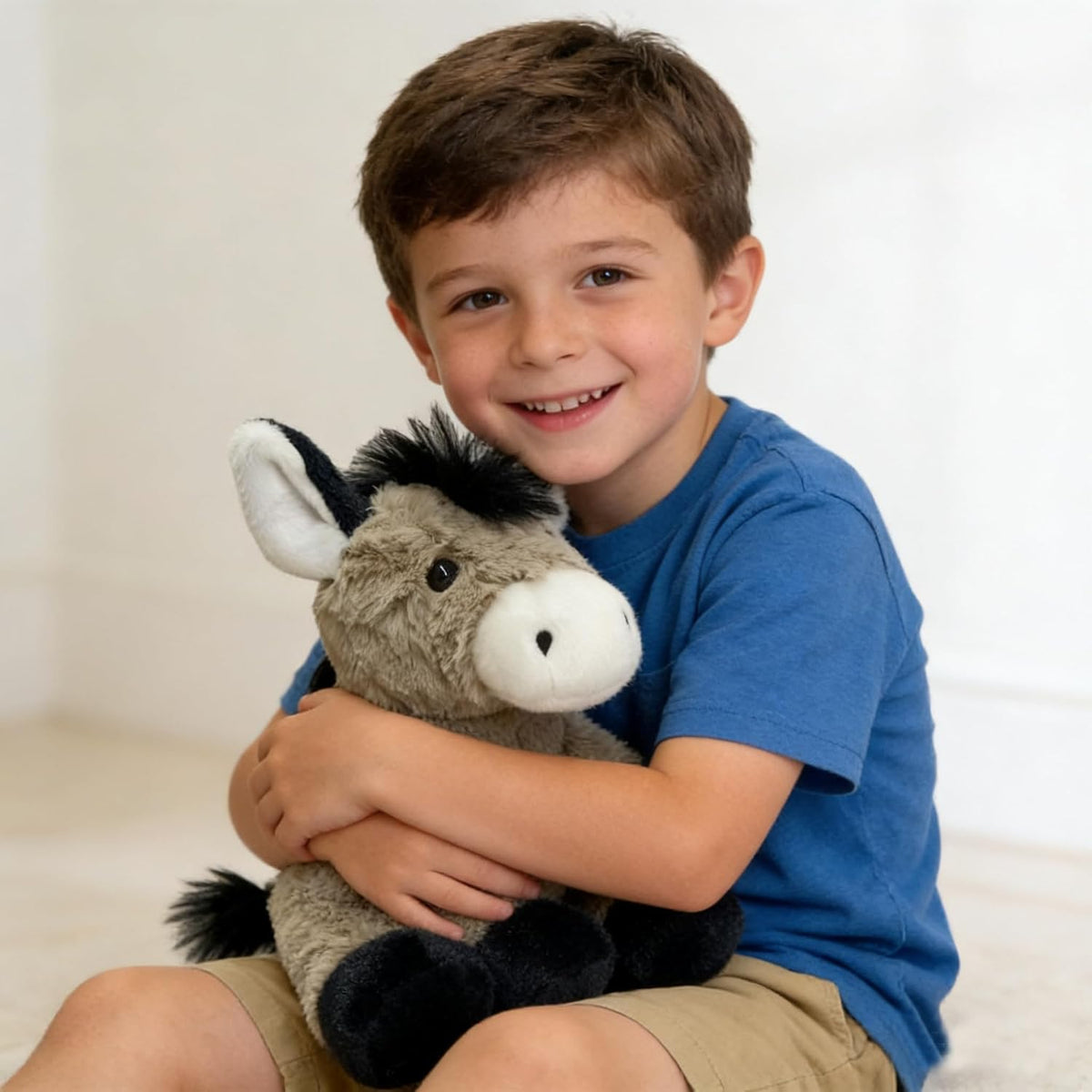 YUKOUQIAN Lindo muñeco de peluche de burro de 8 pulgadas para niñas...