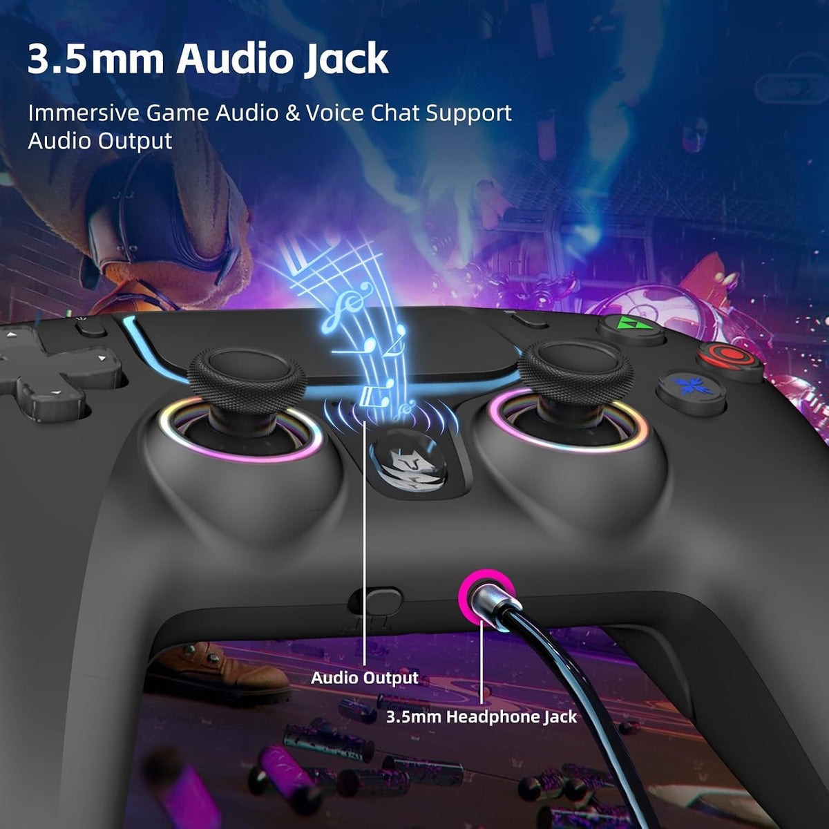 Controlador inalámbrico NBCP para PS5, compatible con PS5 Pro\/Slim...