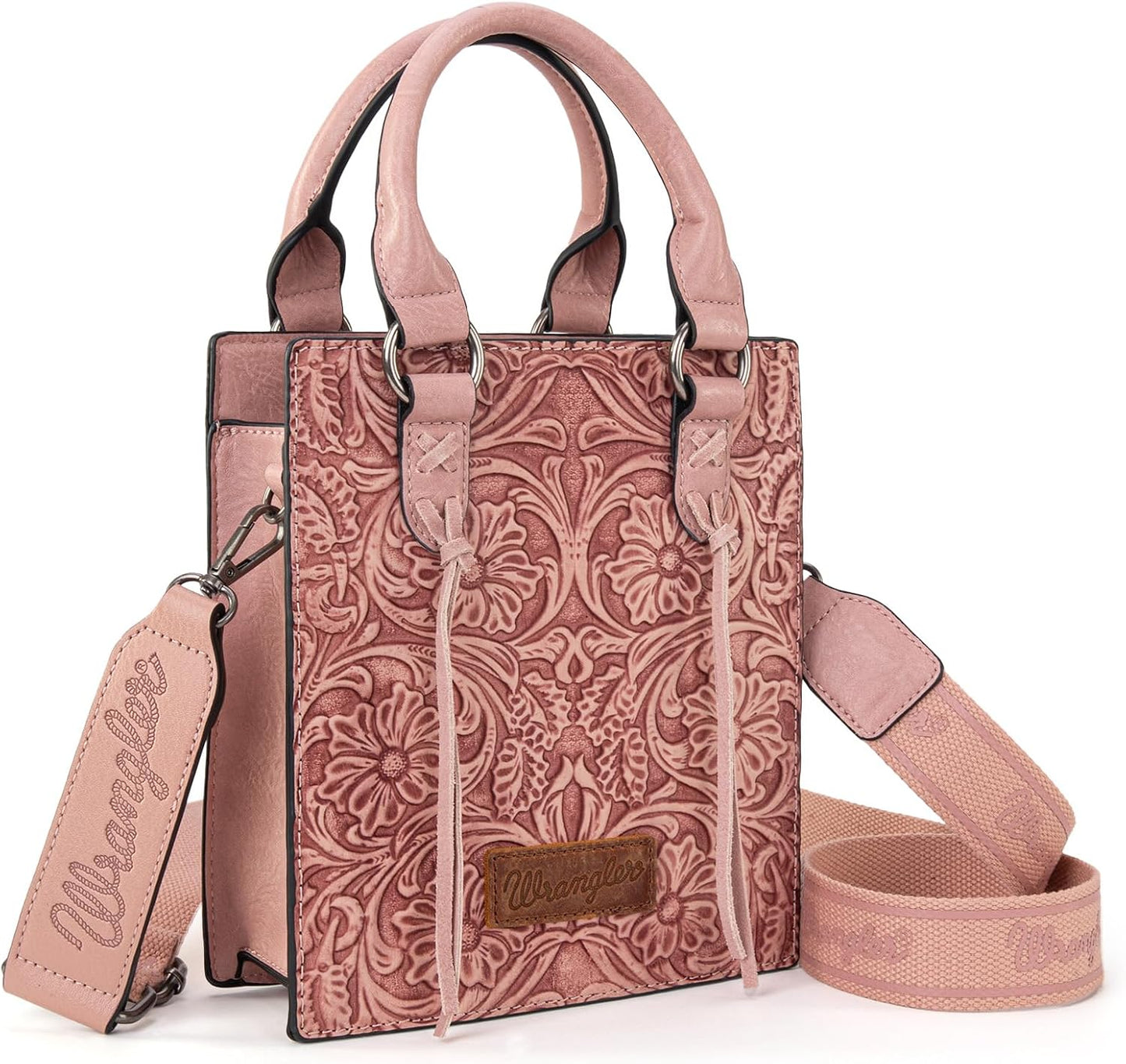 Wrangler Bolso Cruzado en Relieve para Mujer con Asa Superior, Bols...