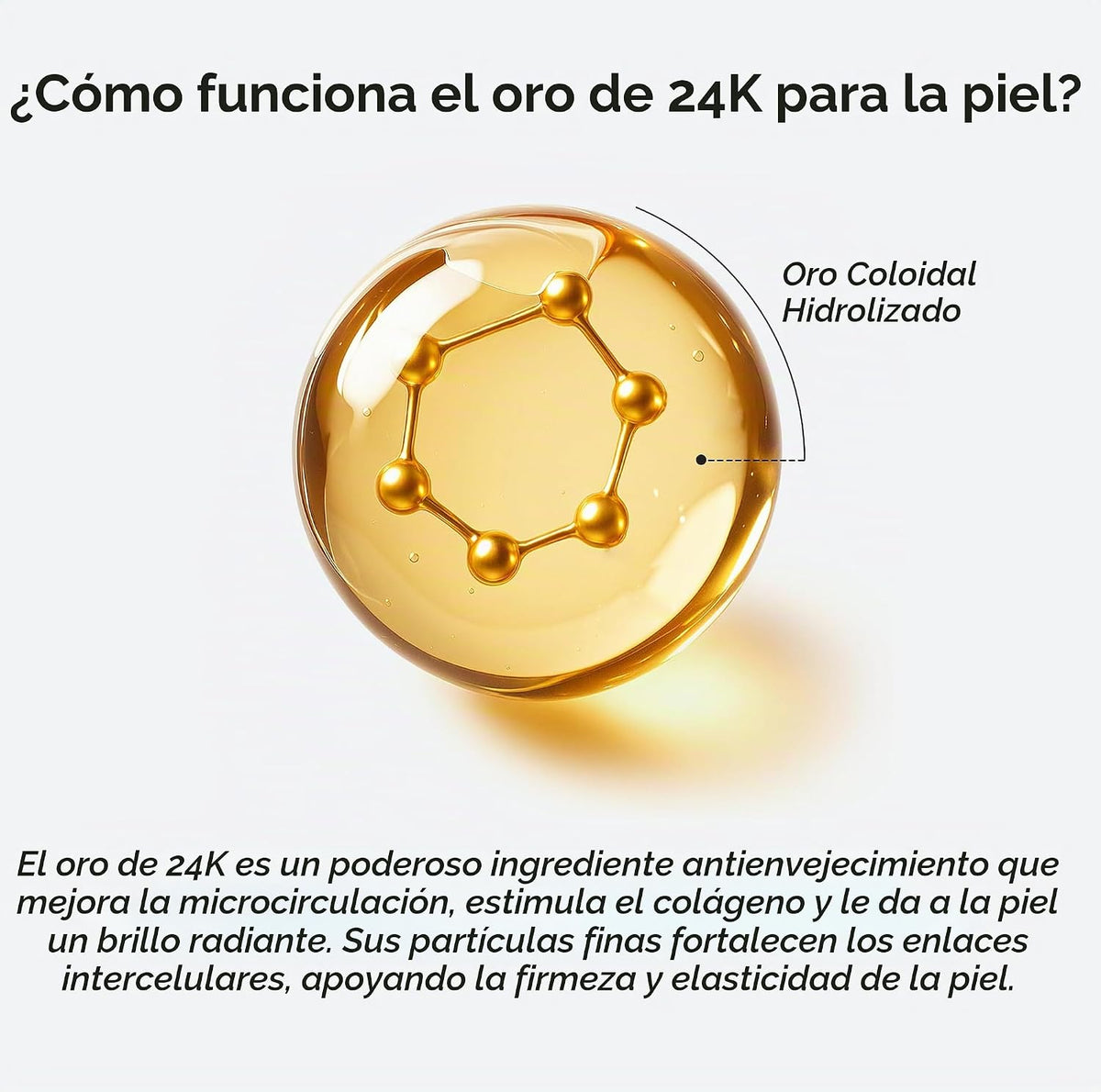 MAREE Máscara de elevación de línea V con oro de 24 quilates, másca...
