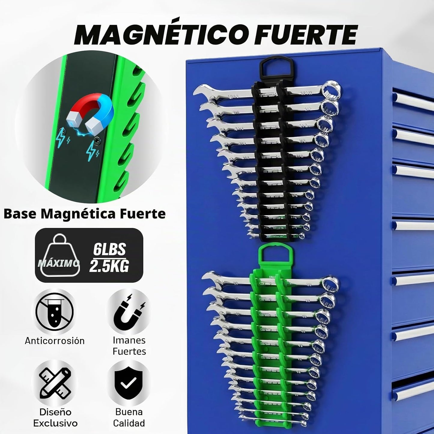 Juego de 20 organizadores magnéticos de herramientas de 1\/4 pulgad...