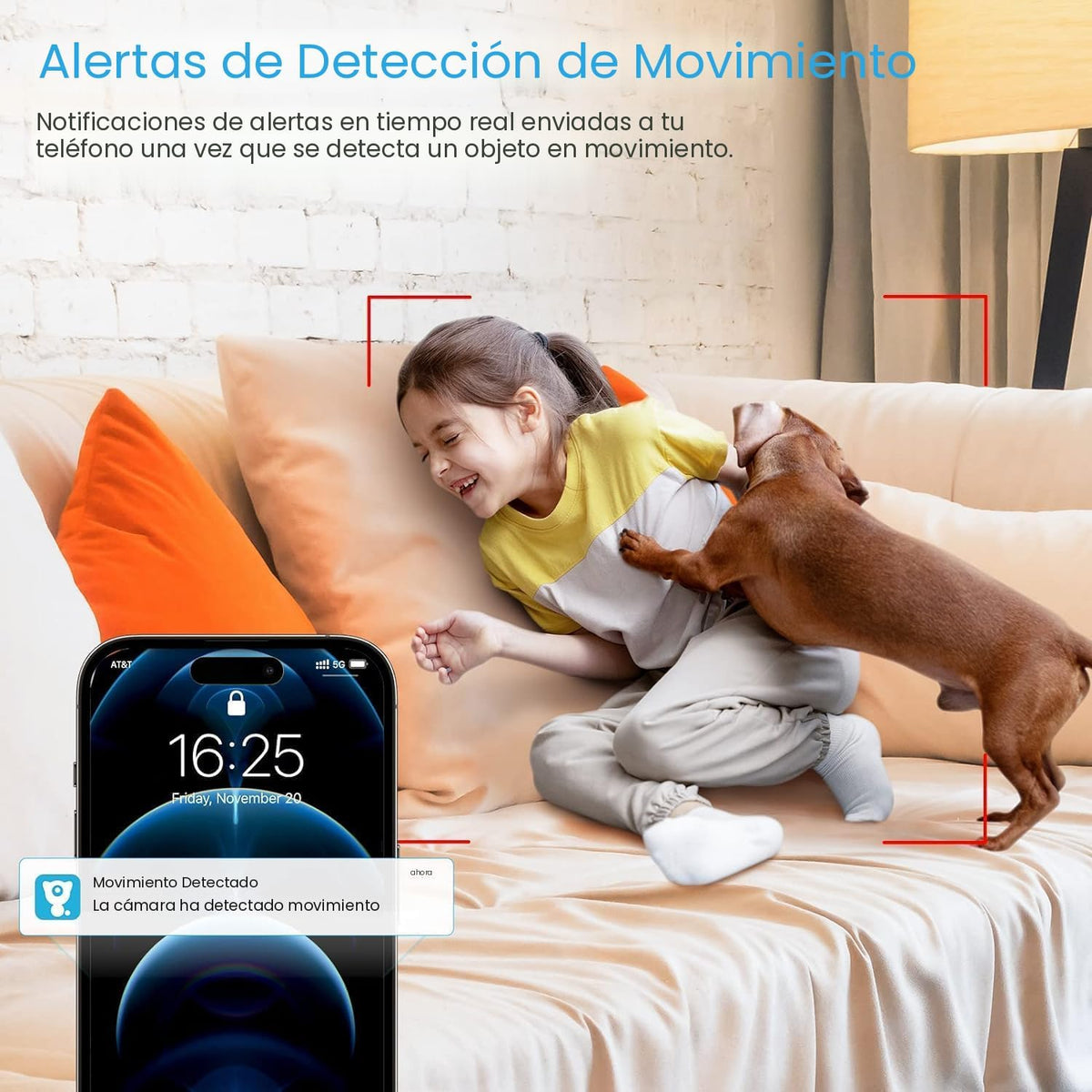litokam Cámara de seguridad interior 2K, cámaras de 360° para segur...