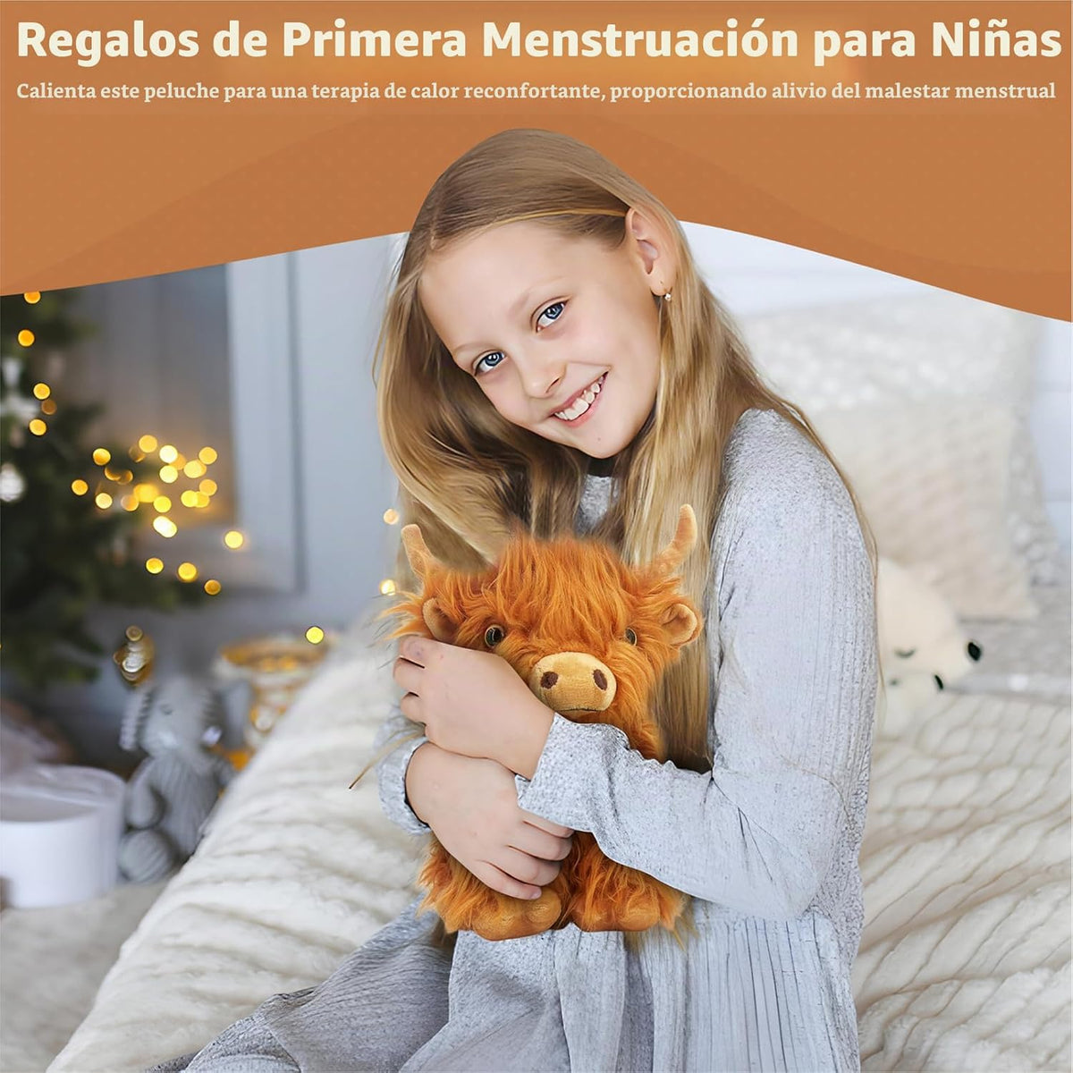 Marysun Juguete de peluche de vaca de las tierras altas para microo...