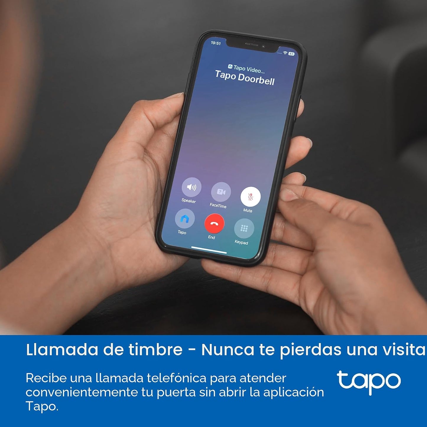 Tapo Timbre de video inteligente con cable o batería 2K+ con timbre...