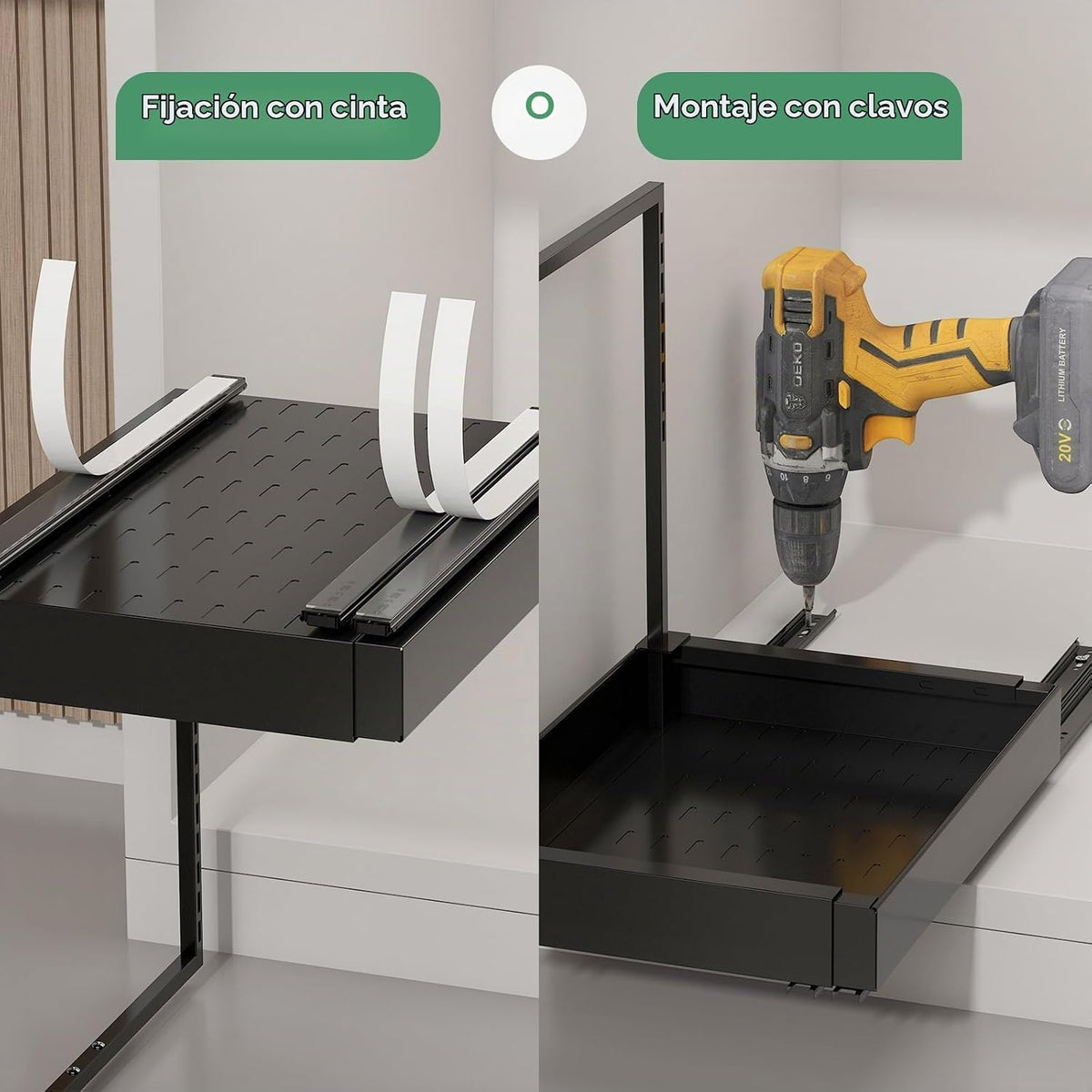 REALINN Organizadores y almacenamiento ampliables para debajo del f...
