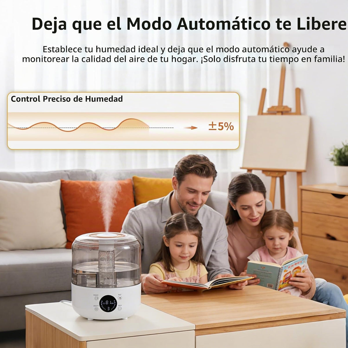 Humidificador ultrasónico de niebla fría de llenado superior 3L | H...