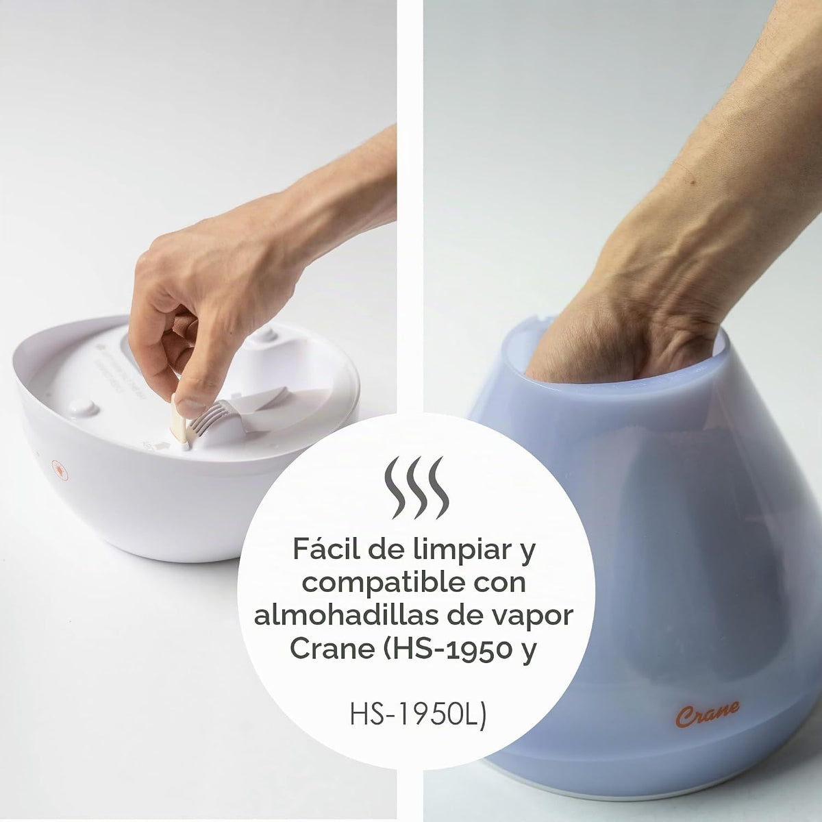 Crane Humidificador ultrasónico de niebla fría 4 en 1 con máquina d...