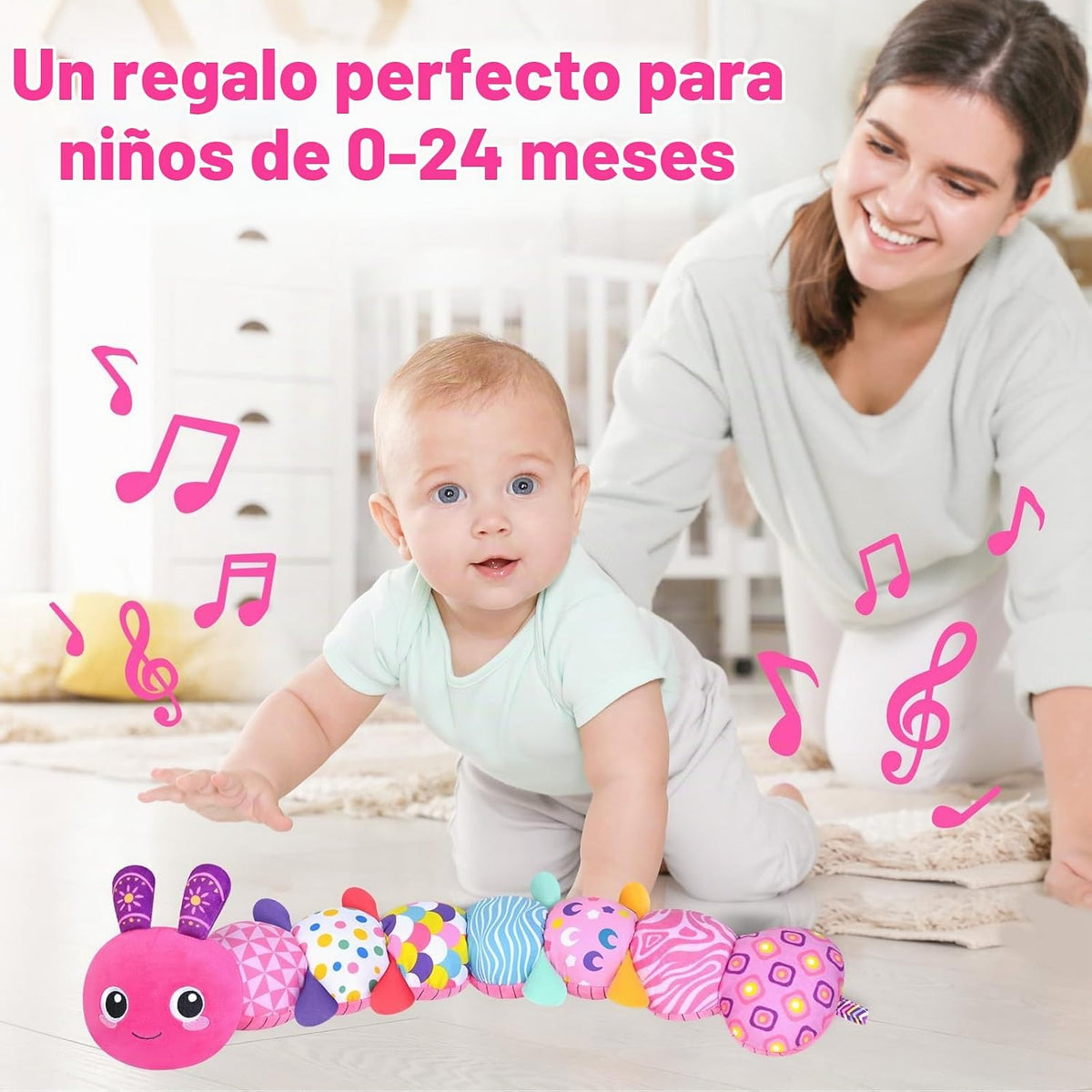 Juguetes sensoriales de oruga para bebés de 0 a 6 a 12 meses | Jugu...