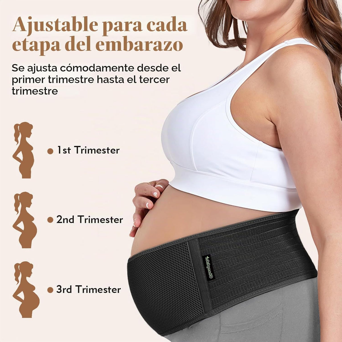 ChongErfei Banda de vientre para embarazo, cinturón de maternidad |...