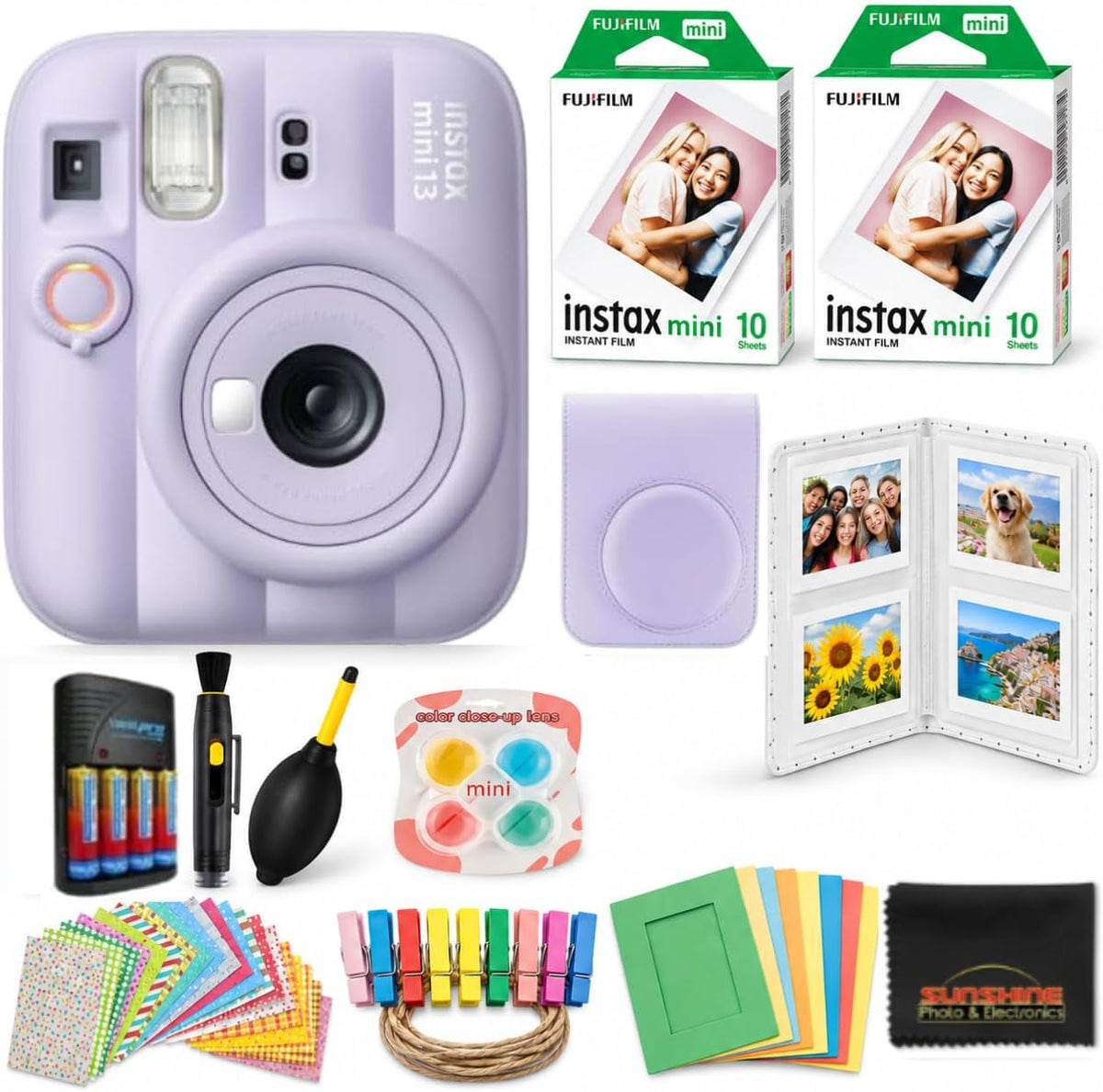 Paquete de cámara de película instantánea FUJIFILM instax Mini 13 (...